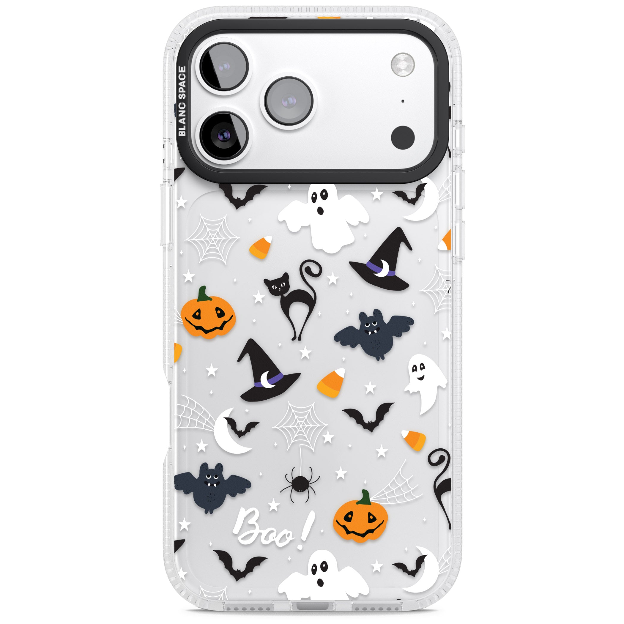 Halloween Mix Pattern iPhone 17 Pro Max Impact Air Clear Phone Case