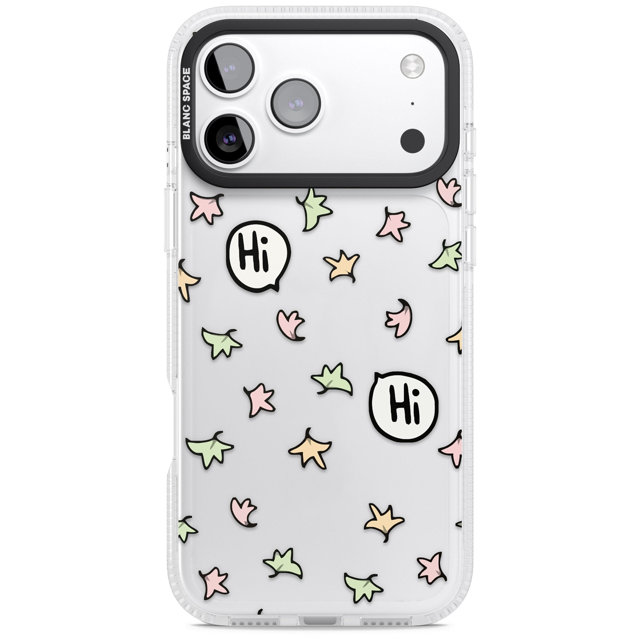 Heartstopper Leaves Pattern iPhone 17 Pro Max Impact Air Clear Phone Case