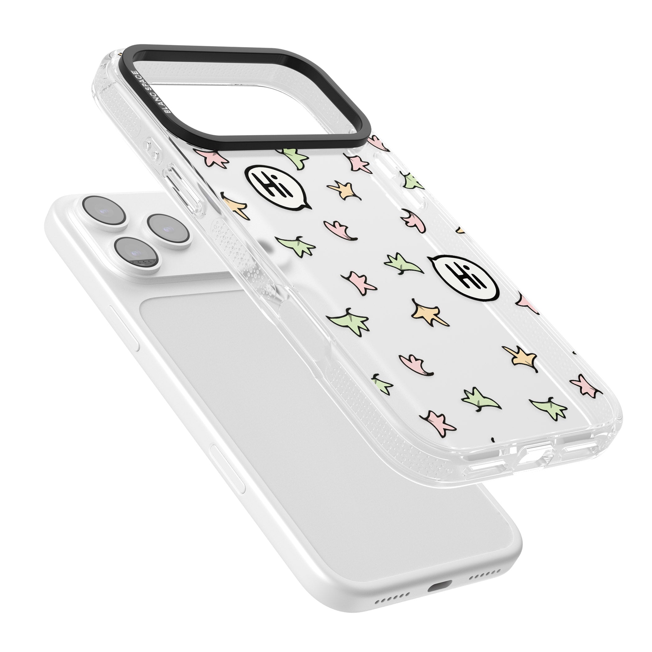 Heartstopper Leaves Pattern iPhone 17 Pro Max Impact Air Clear Phone Case Colours