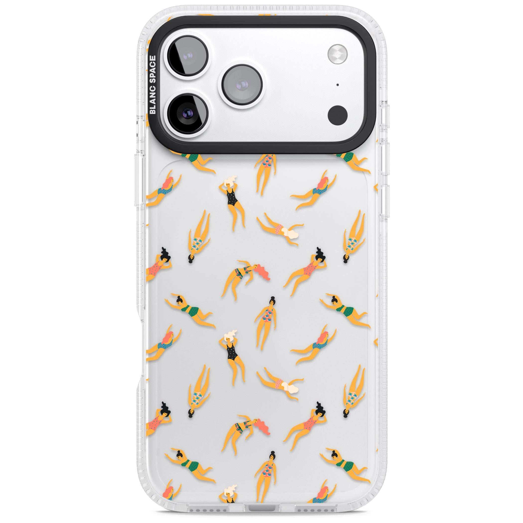 Poolside Pattern iPhone 17 Pro Max Impact Air Clear Phone Case