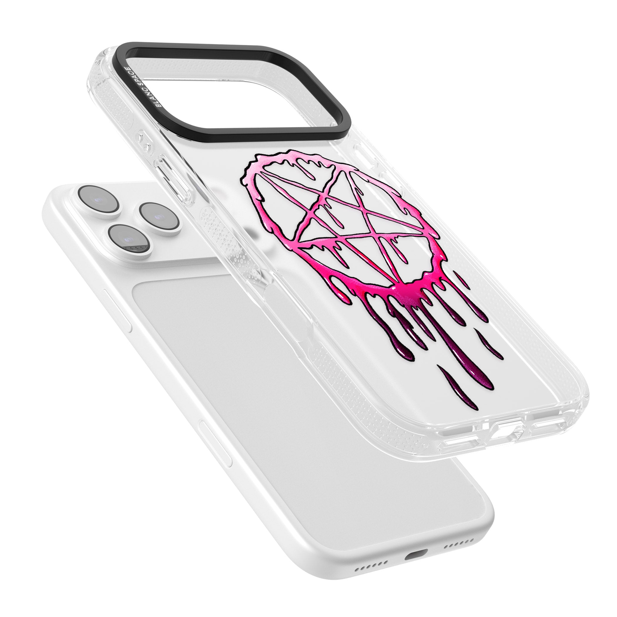 Pentagram Of Blood iPhone 17 Pro Max Impact Air Clear Phone Case Colours