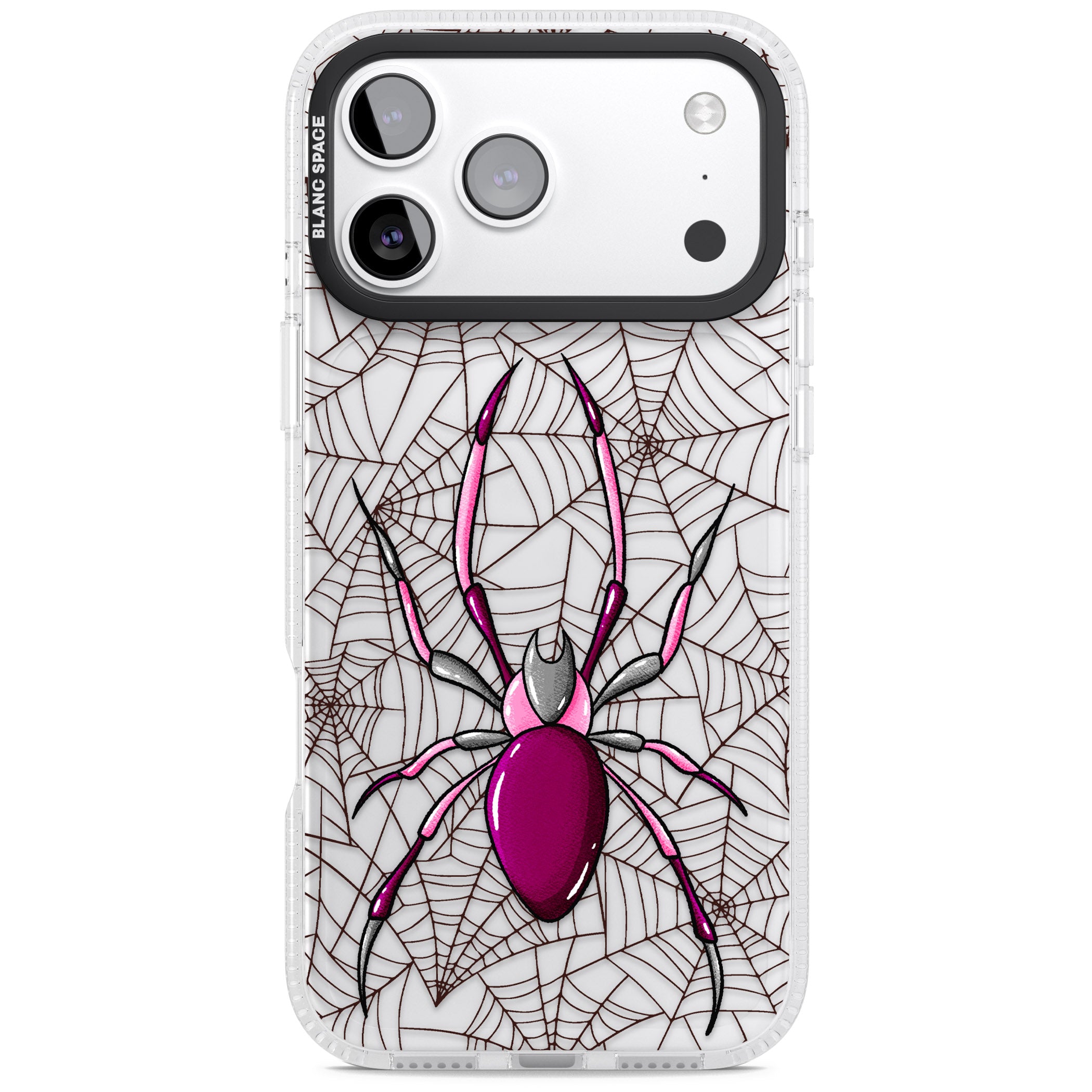 Arachnophobia iPhone 17 Pro Max Impact Air Clear Phone Case