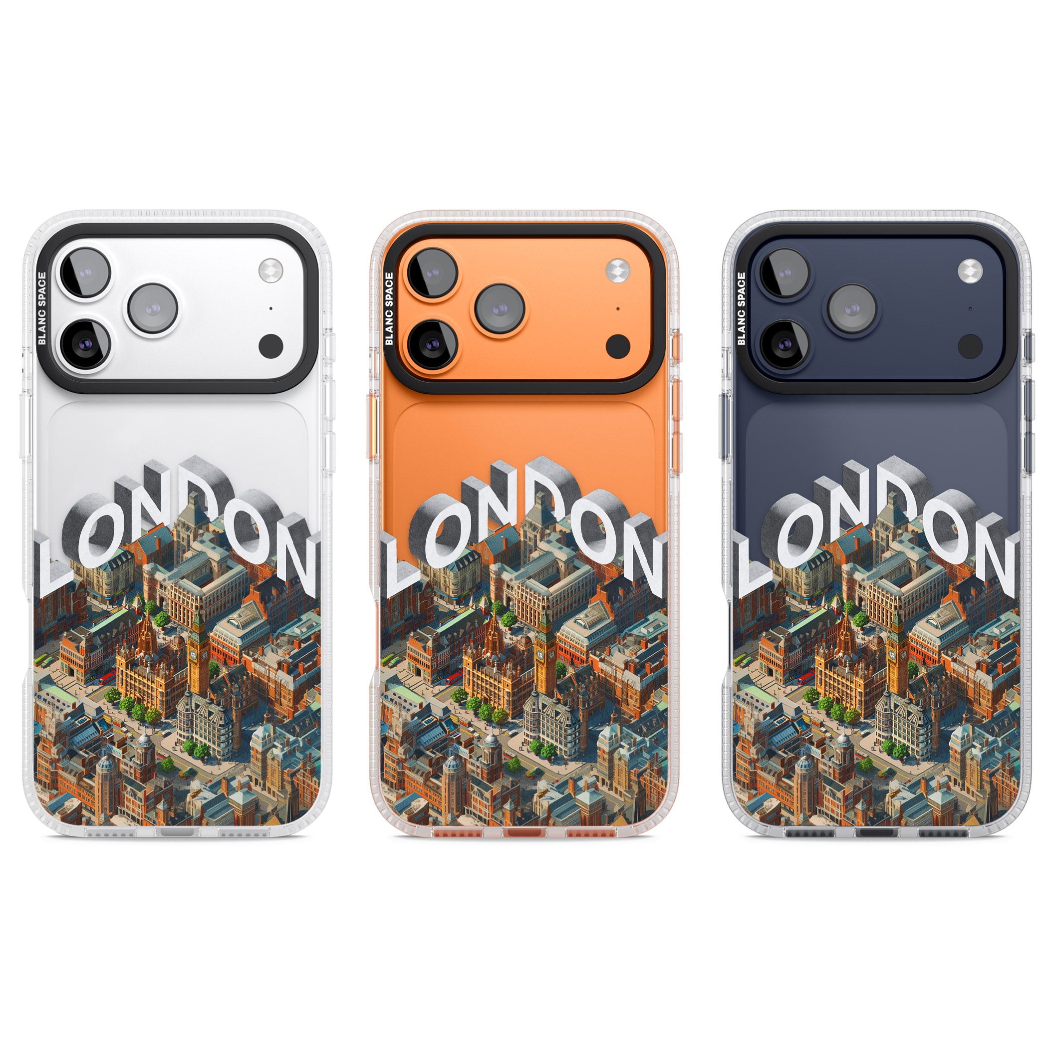 London iPhone 17 Pro Impact Air Clear Phone Case APT Impact Protection