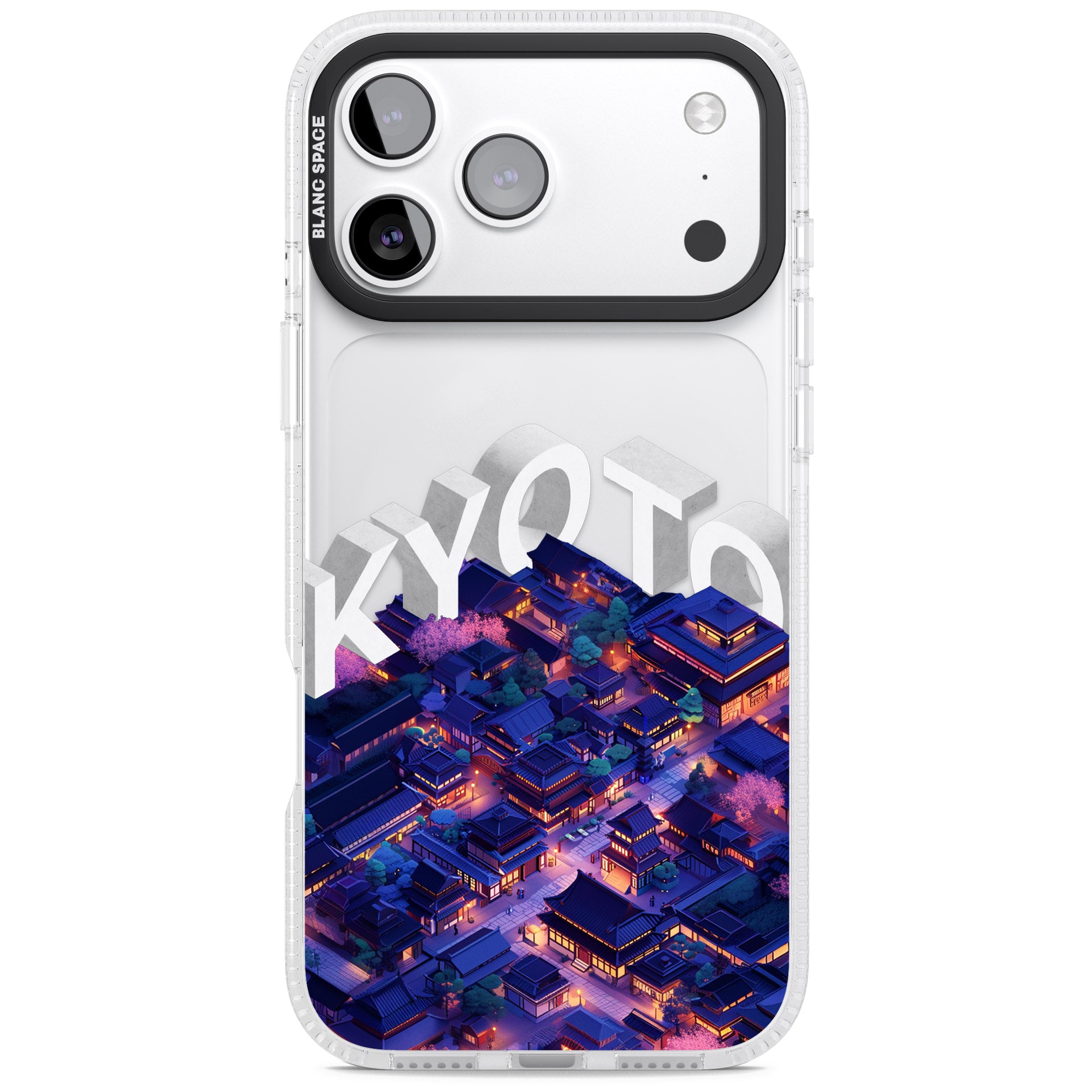 Kyoto iPhone 17 Pro Max Impact Air Clear Phone Case