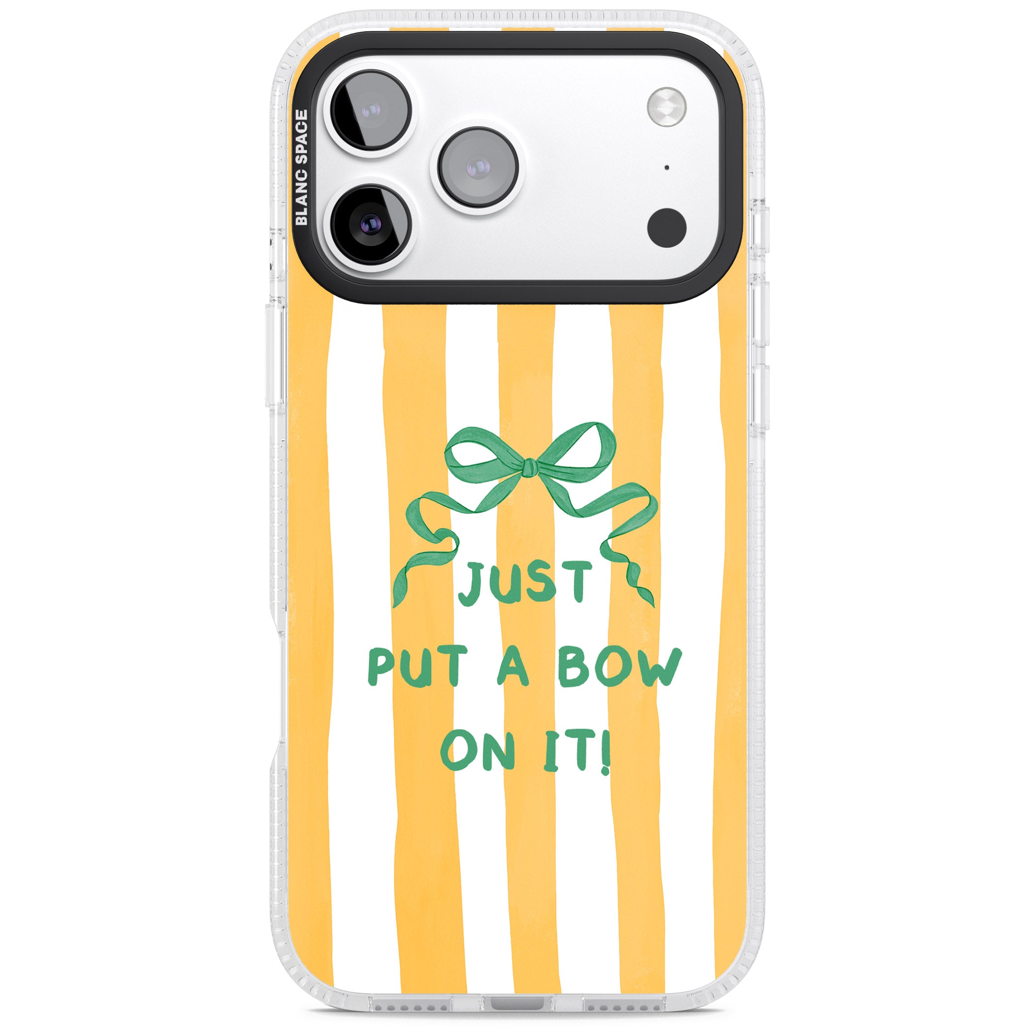 Just Put a Bow On It iPhone 17 Pro Max Impact Air Clear Phone Case