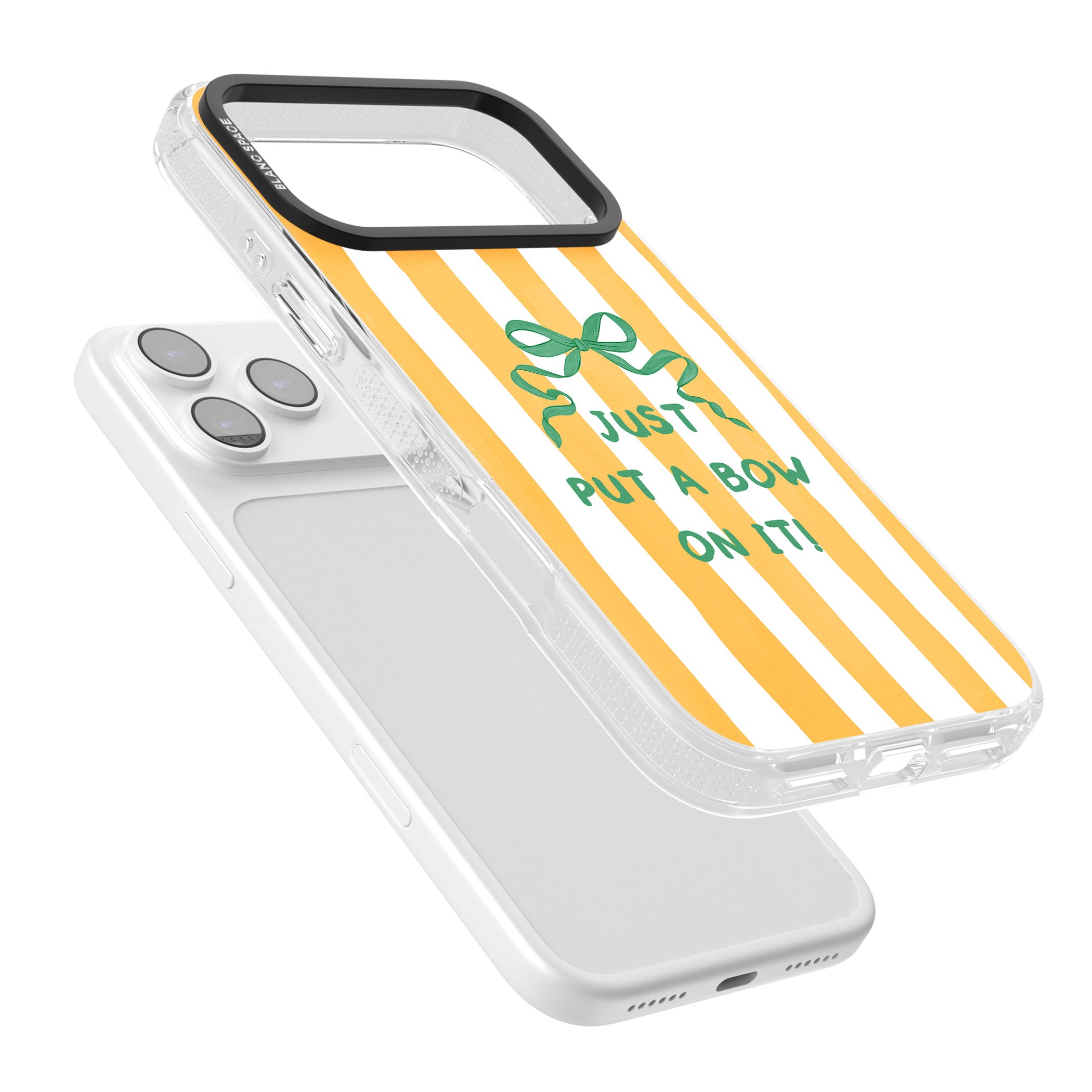 Just Put a Bow On It iPhone 17 Pro Max Impact Air Clear Phone Case Colours