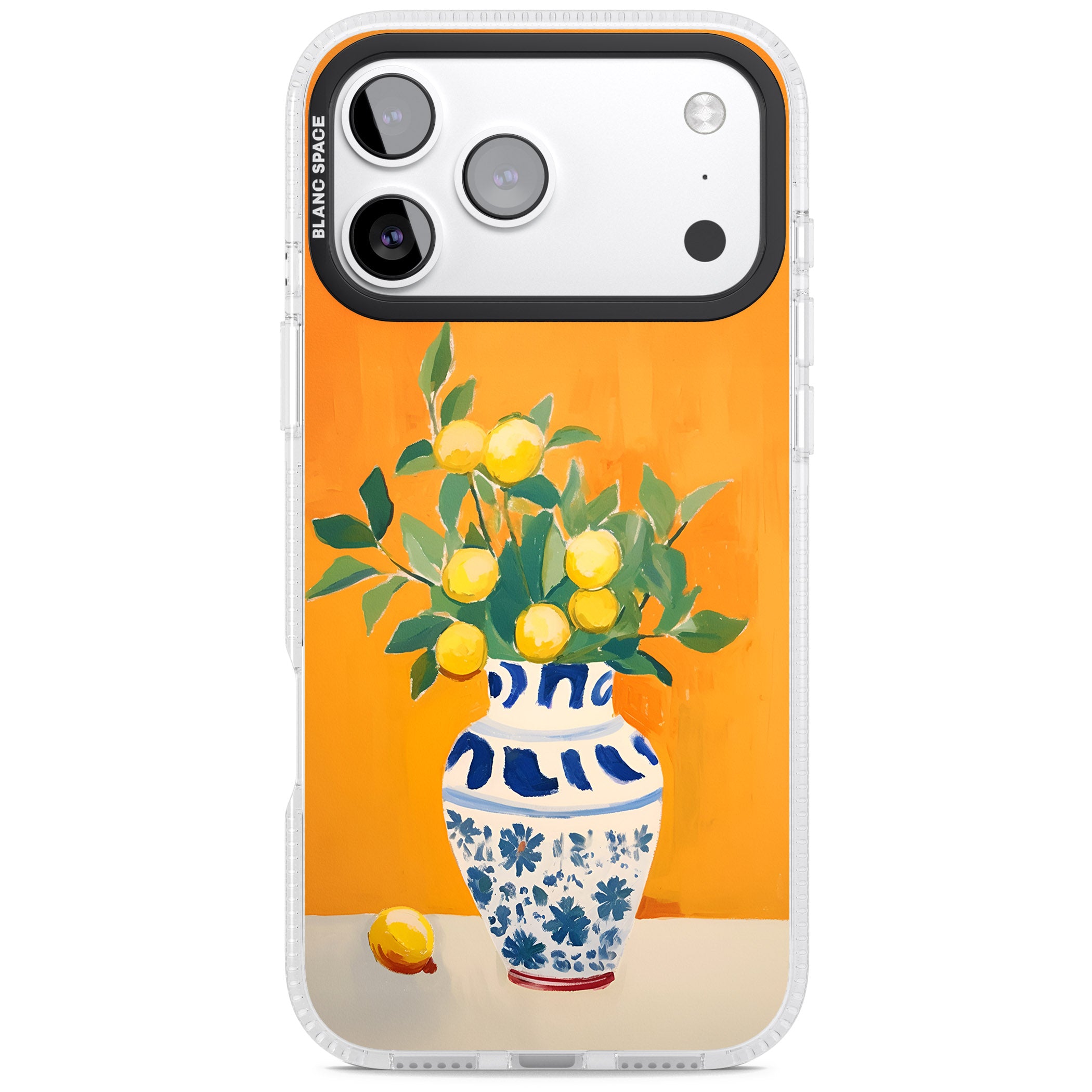 Lemon Vase iPhone 17 Pro Max Impact Air Clear Phone Case