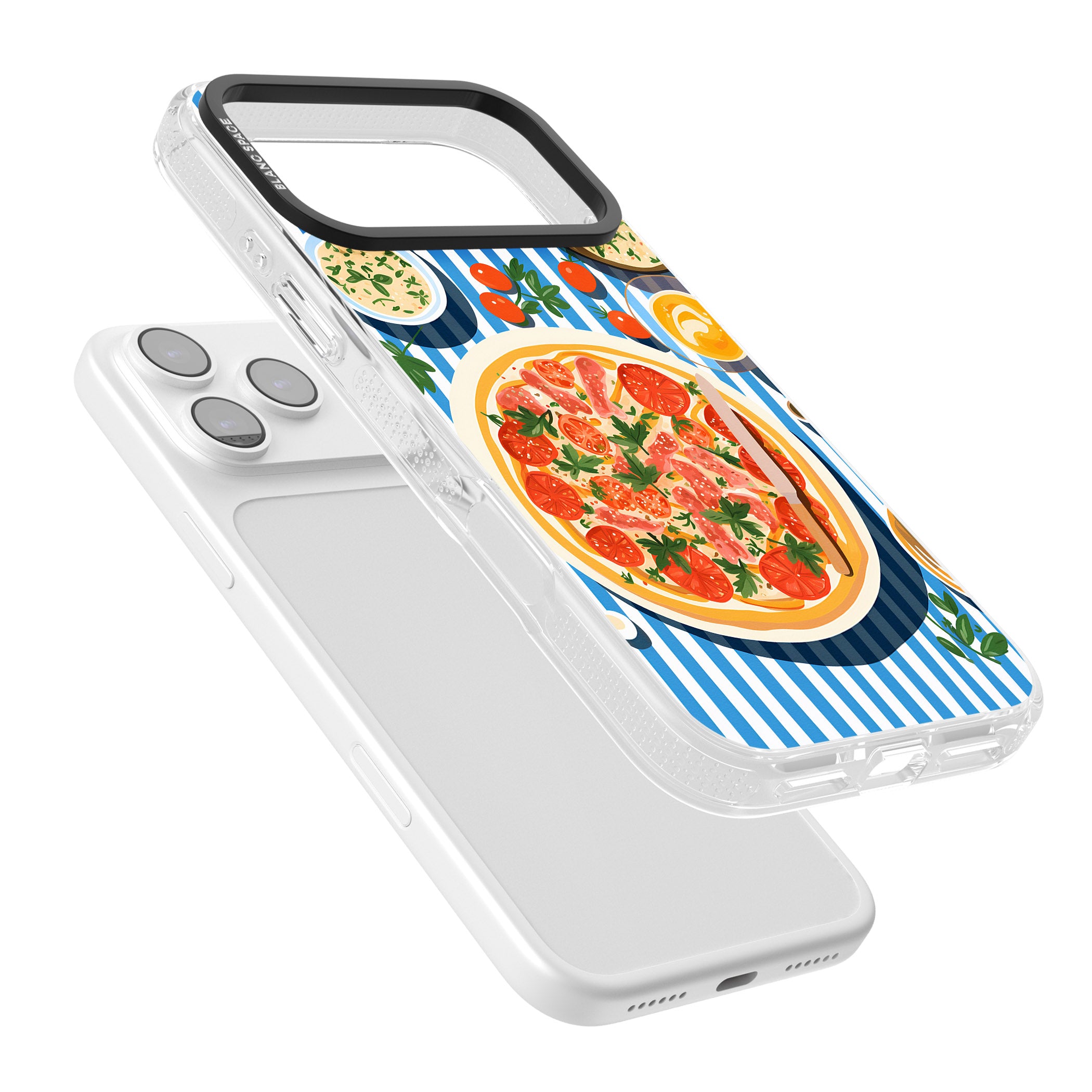 Italian Platter iPhone 17 Pro Max Impact Air Clear Phone Case Colours