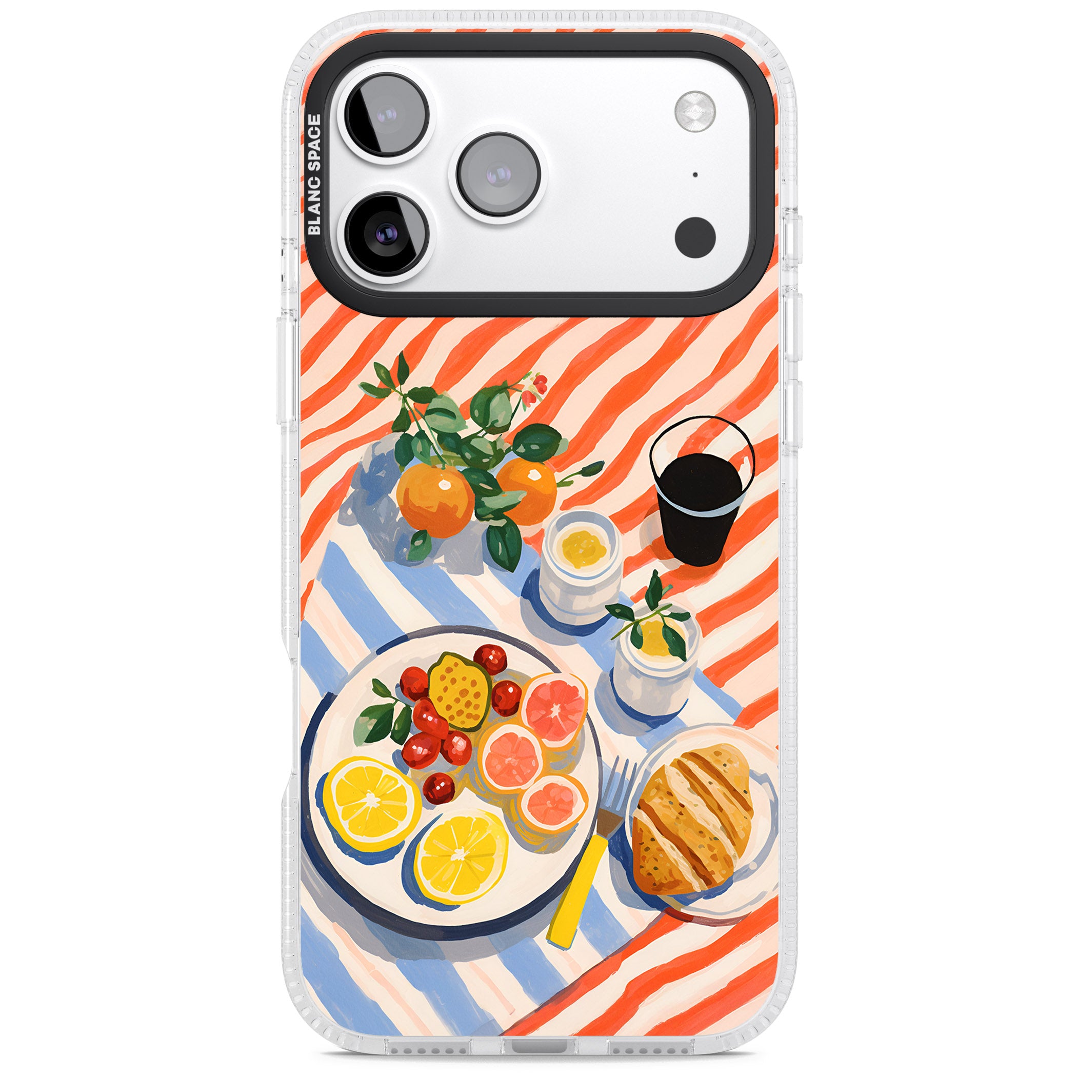 Citrus Picnic iPhone 17 Pro Max Impact Air Clear Phone Case