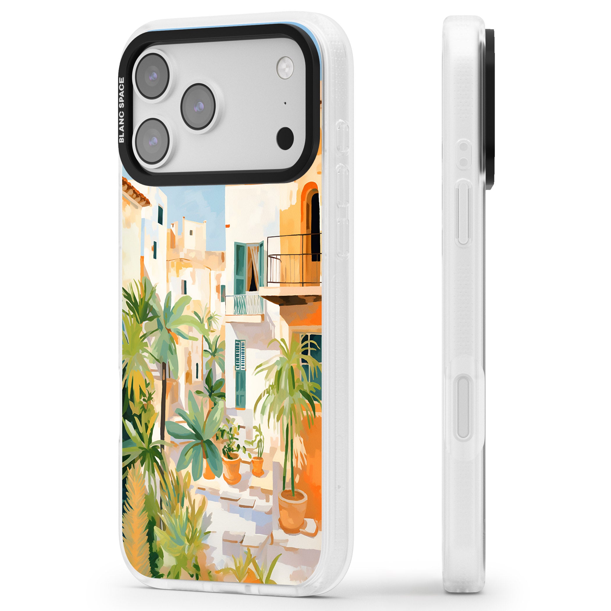 Italian Vicoli iPhone 17 Pro Max Impact Air Clear Phone Case Side Profile
