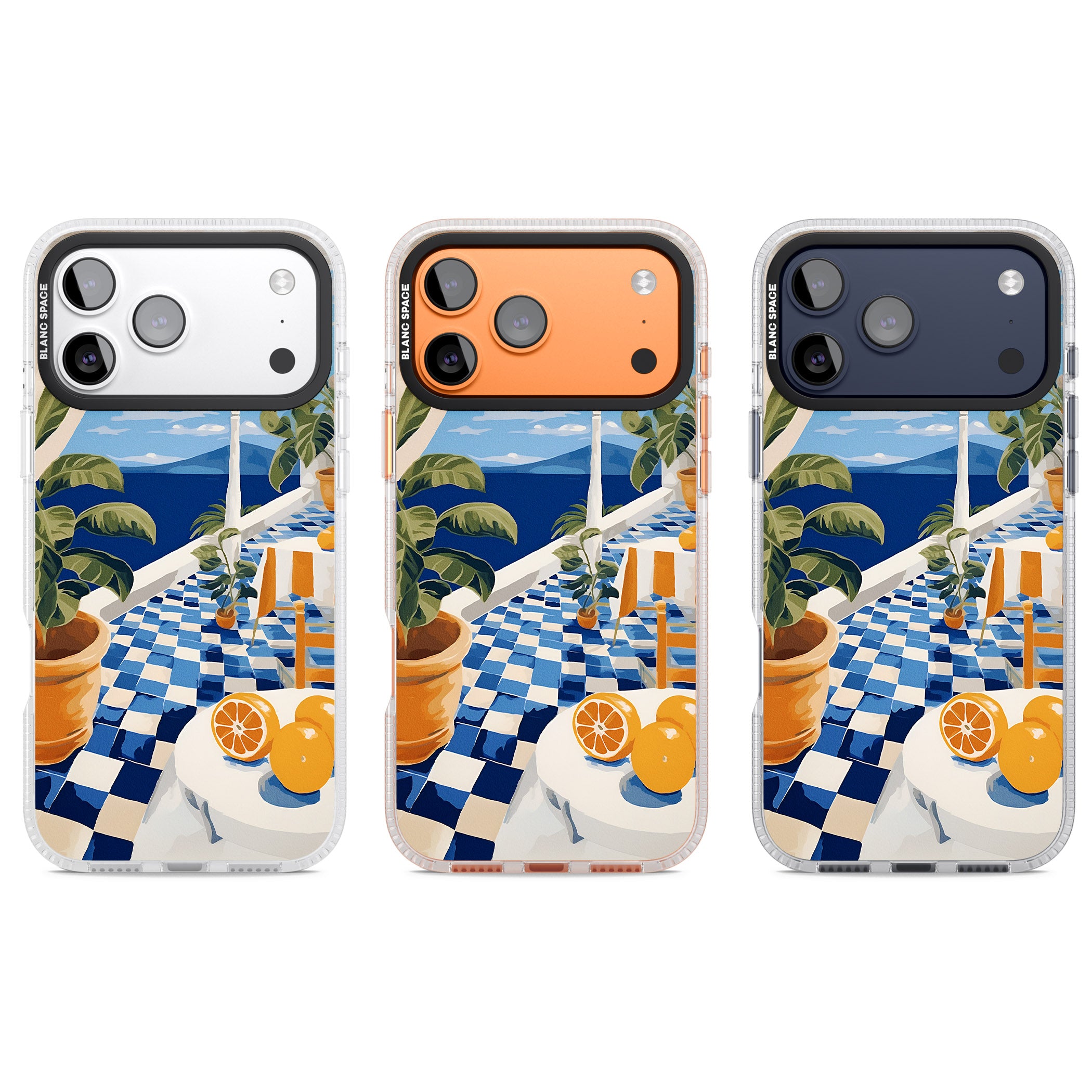 Greek Balcony iPhone 17 Pro Impact Air Clear Phone Case APT Impact Protection