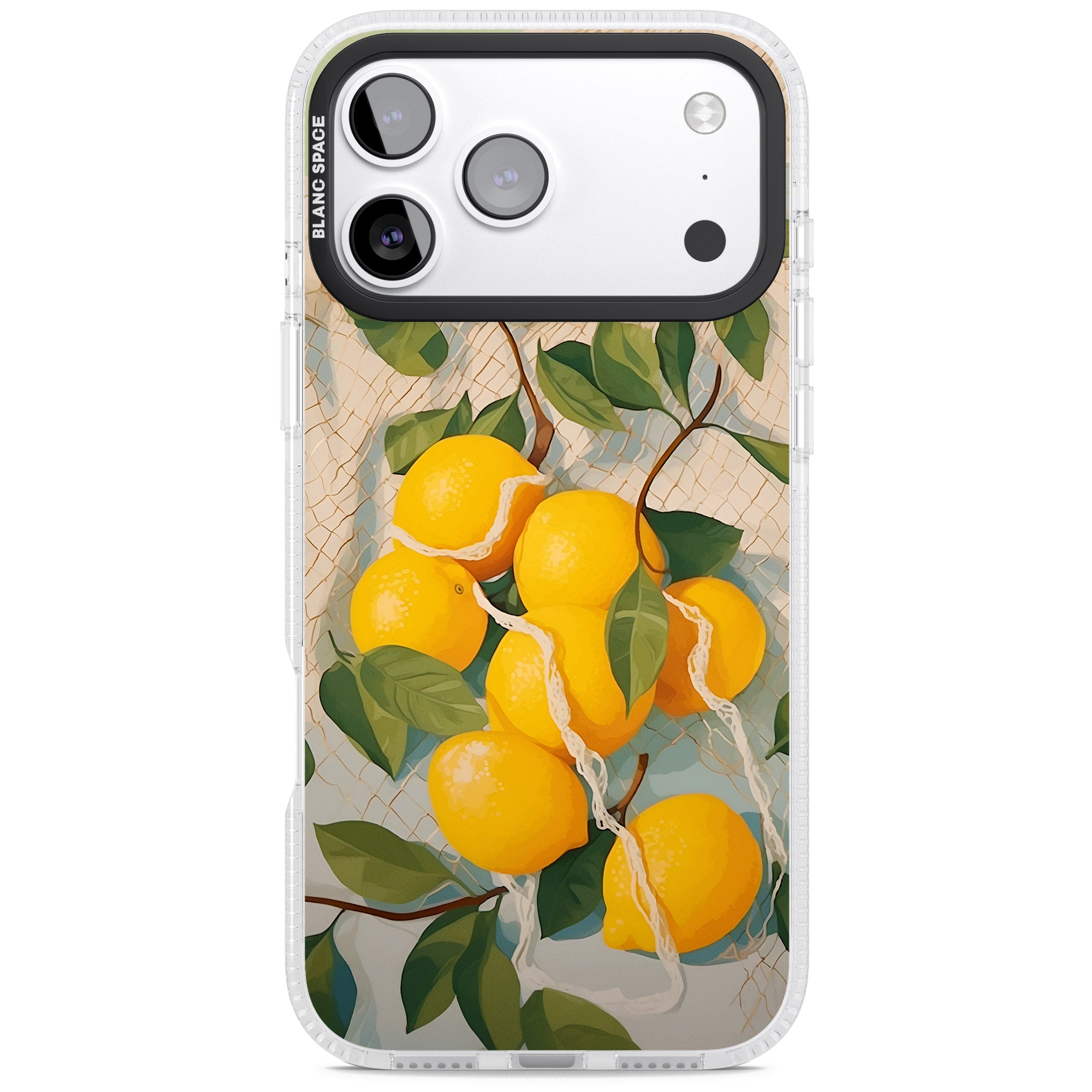 Lemon Vines iPhone 17 Pro Max Impact Air Clear Phone Case