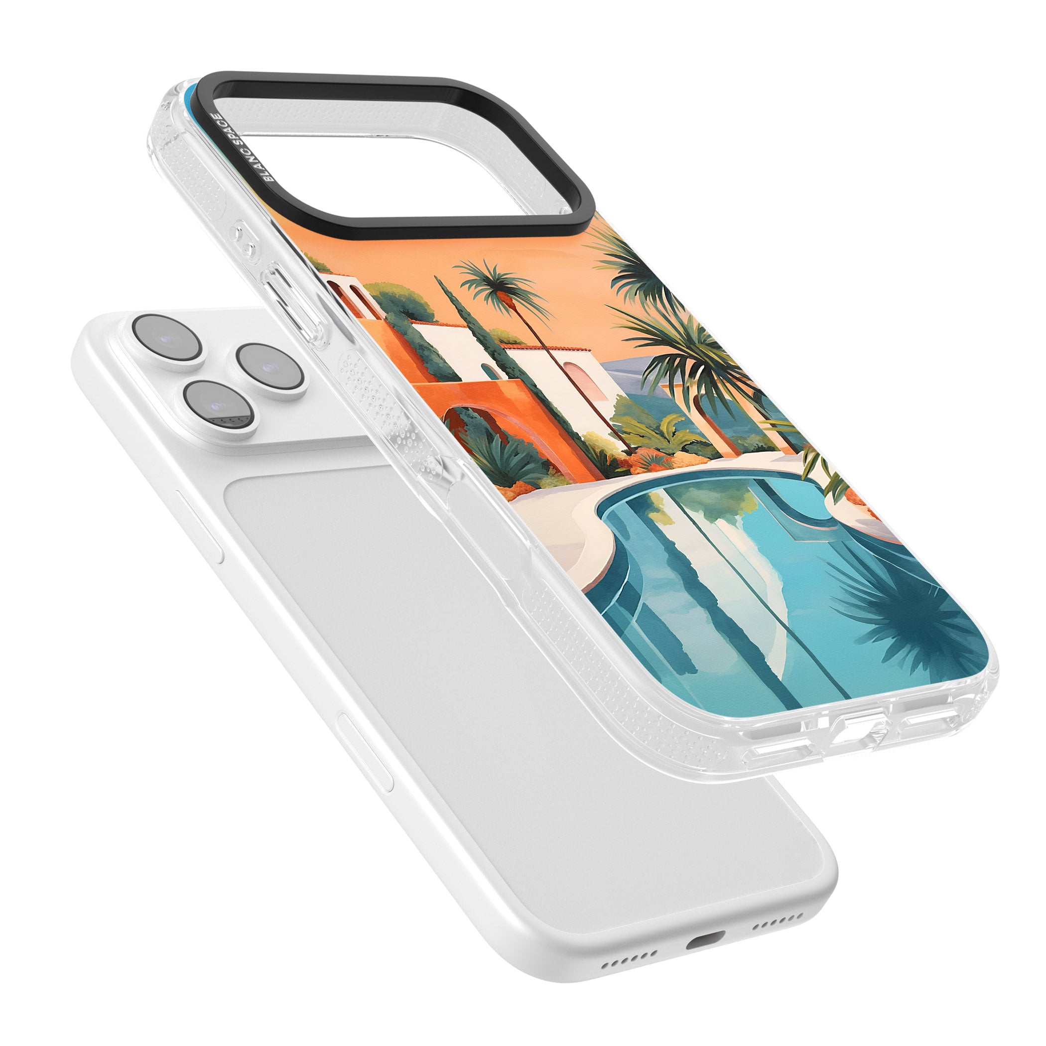 Villa Sunset iPhone 17 Pro Max Impact Air Clear Phone Case Colours