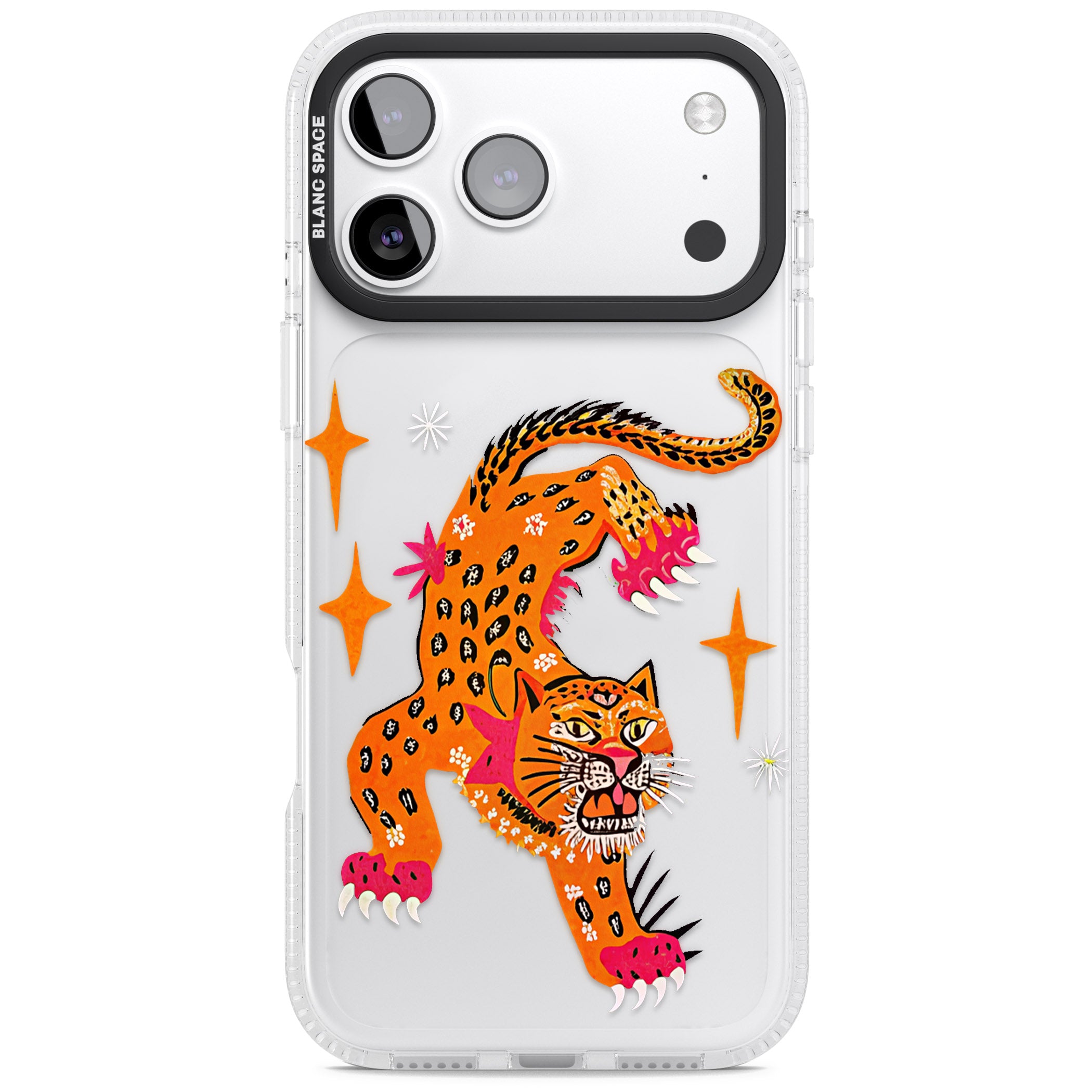 Fierce Jaguar Clear iPhone 17 Pro Max Impact Air Clear Phone Case
