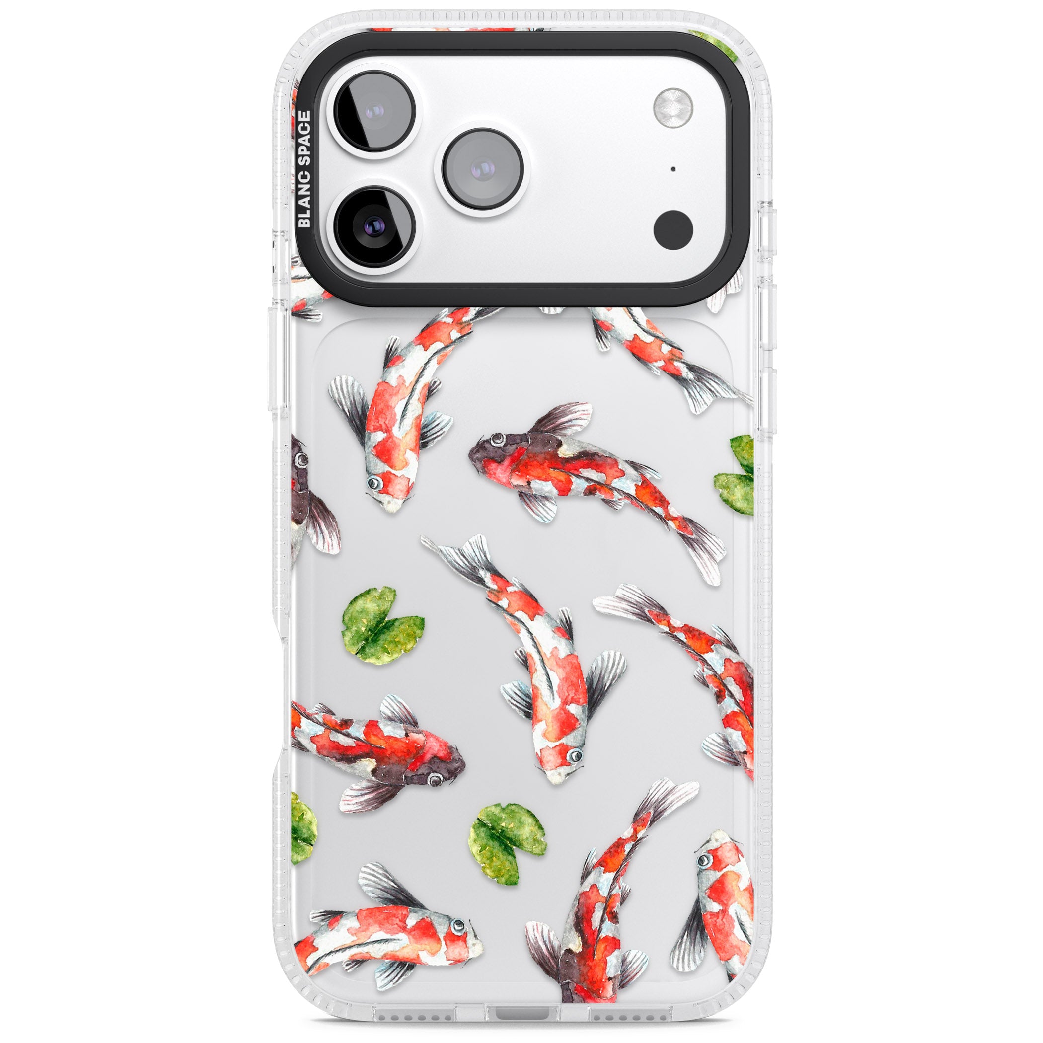 Koi Fish Watercolour iPhone 17 Pro Max Impact Air Clear Phone Case