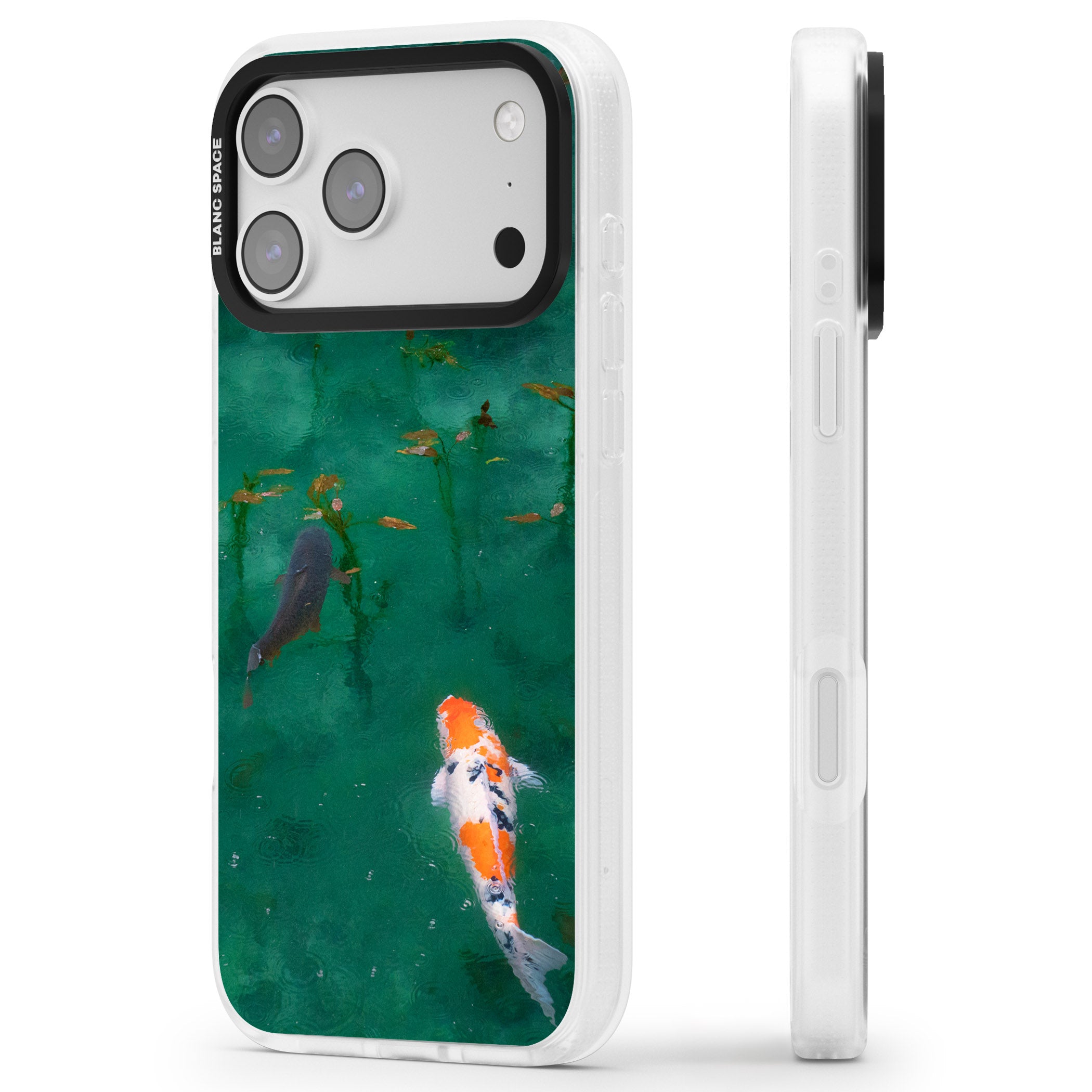 Koi Fish iPhone 17 Pro Max Impact Air Clear Phone Case Side Profile