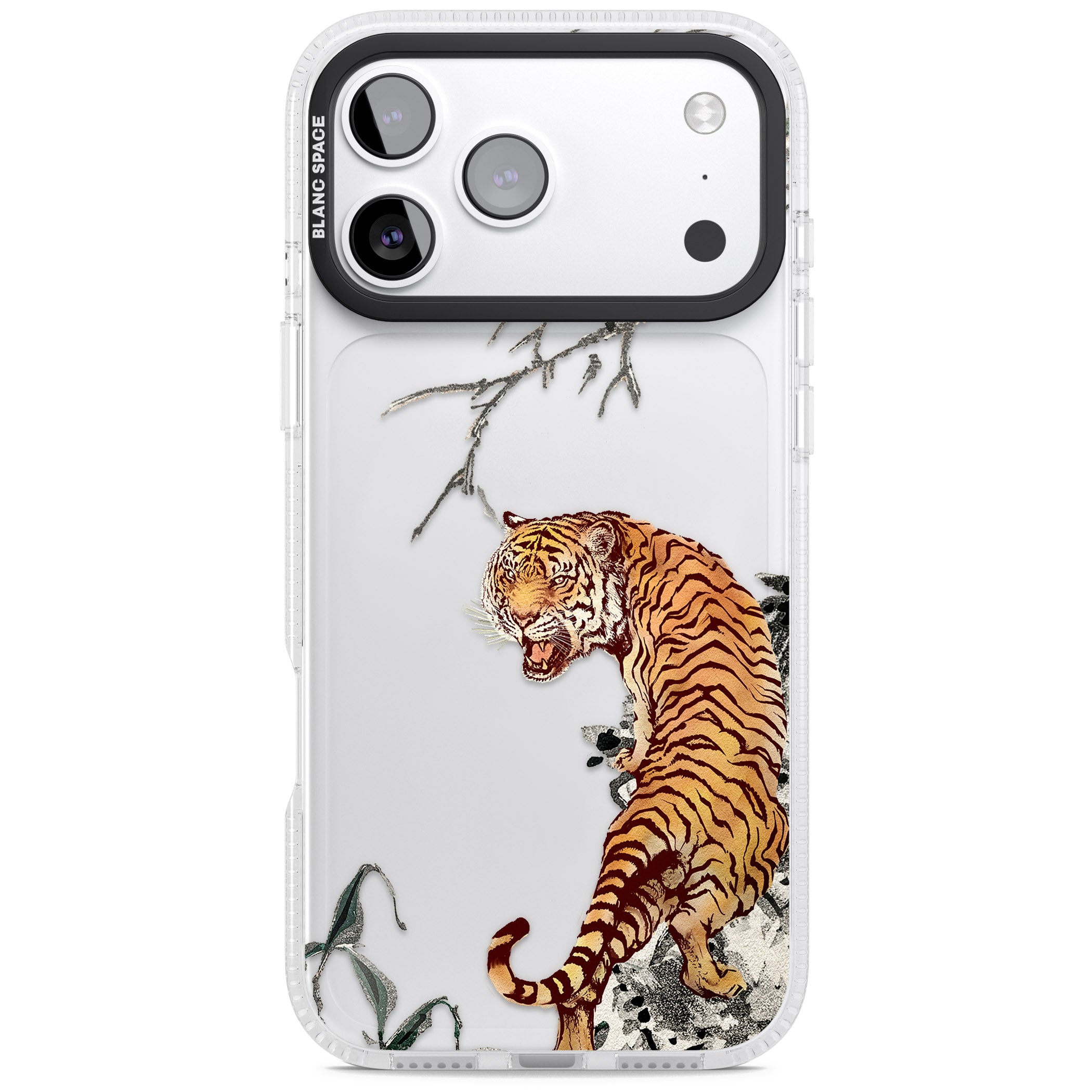 Roaring Tiger iPhone 17 Pro Max Impact Air Clear Phone Case