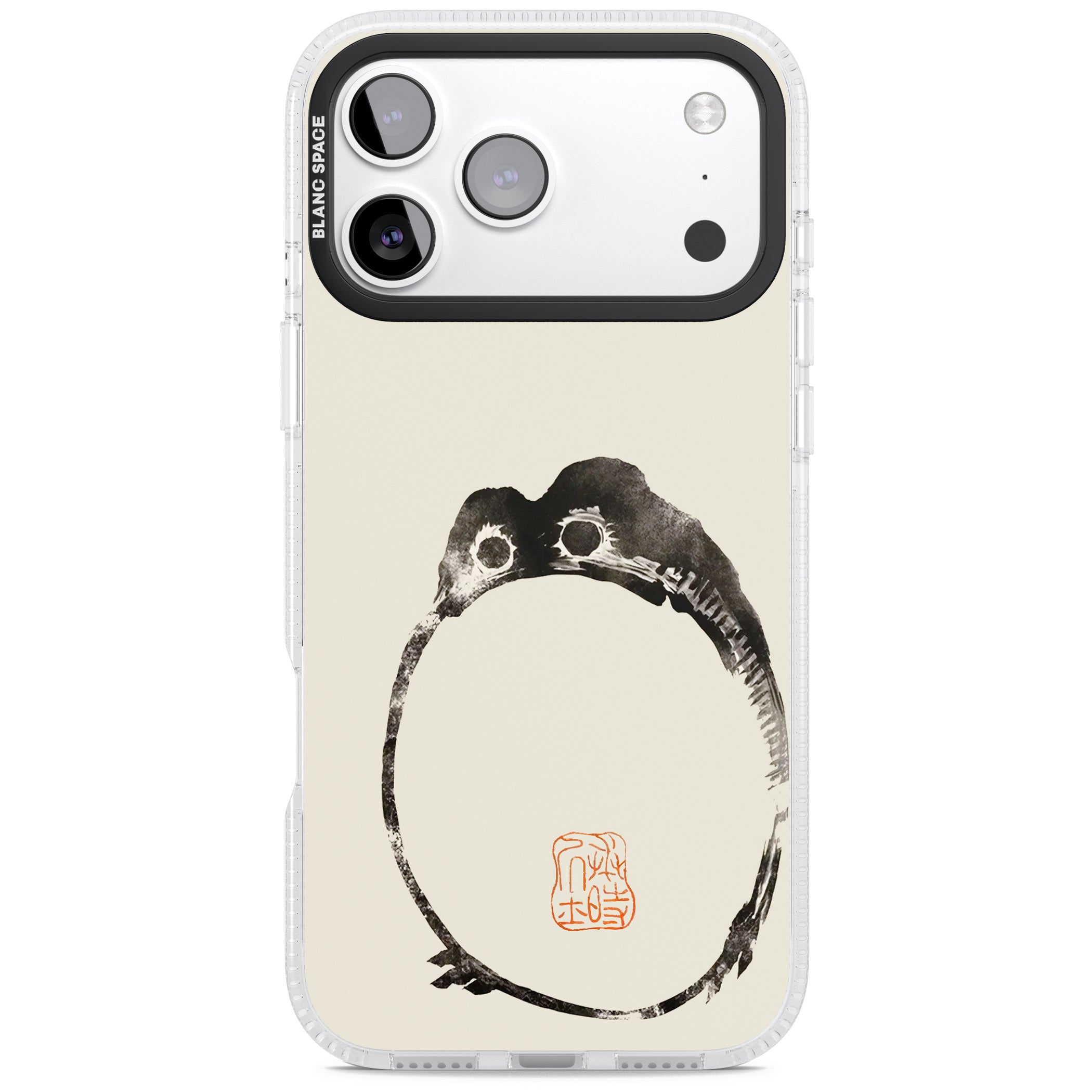 Matsumoto Hoji Round Frog iPhone 17 Pro Max Impact Air Clear Phone Case