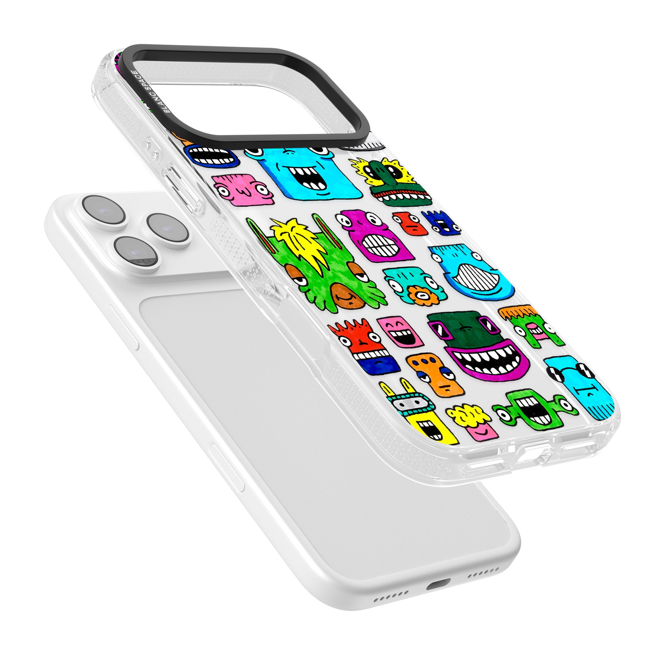 Burst Heads Colour iPhone 17 Pro Max Impact Air Clear Phone Case Colours