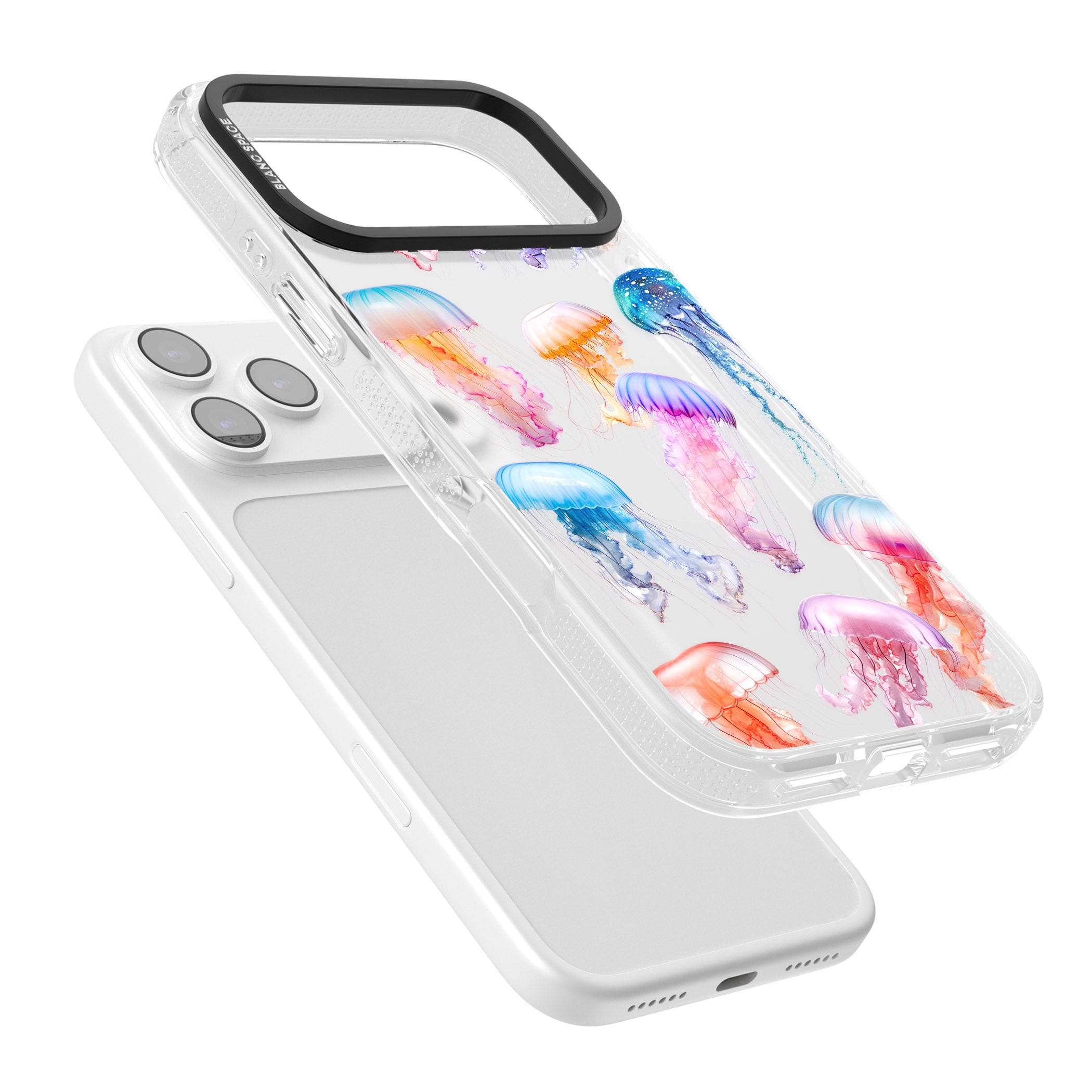 Vibrant Jellyfish iPhone 17 Pro Max Impact Air Clear Phone Case Colours