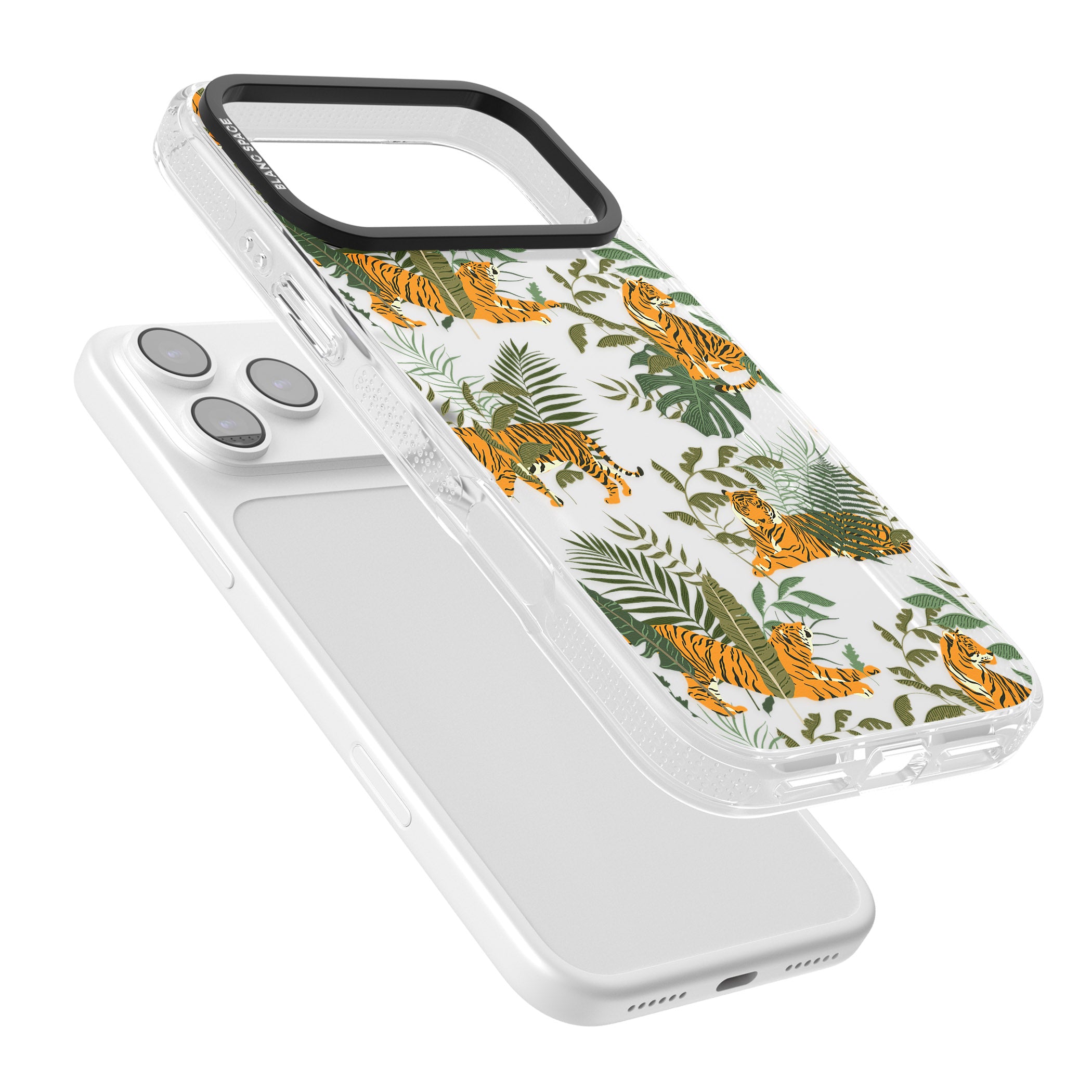 Tiger & Fern Jungle iPhone 17 Pro Max Impact Air Clear Phone Case Colours