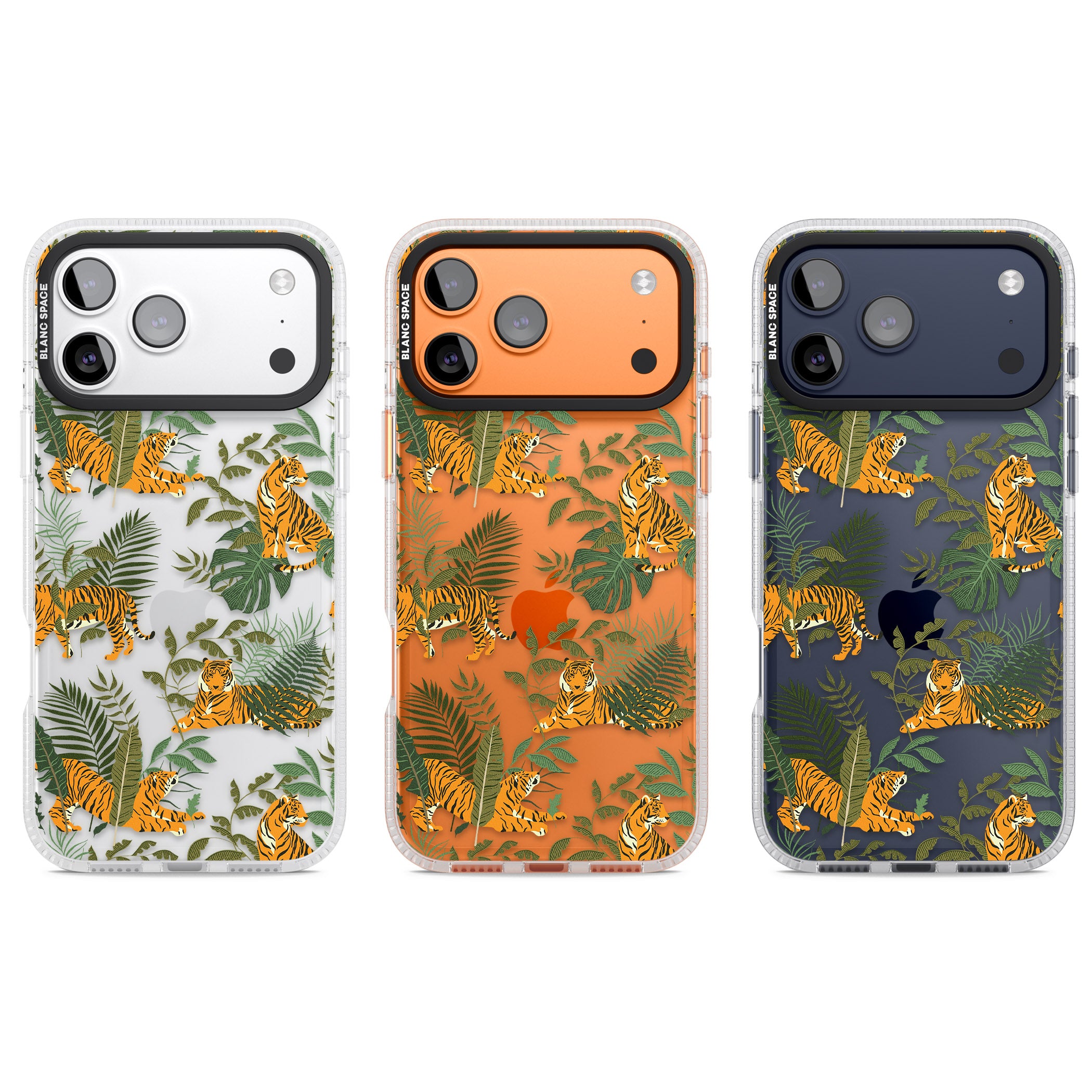 Tiger & Fern Jungle iPhone 17 Pro Impact Air Clear Phone Case APT Impact Protection
