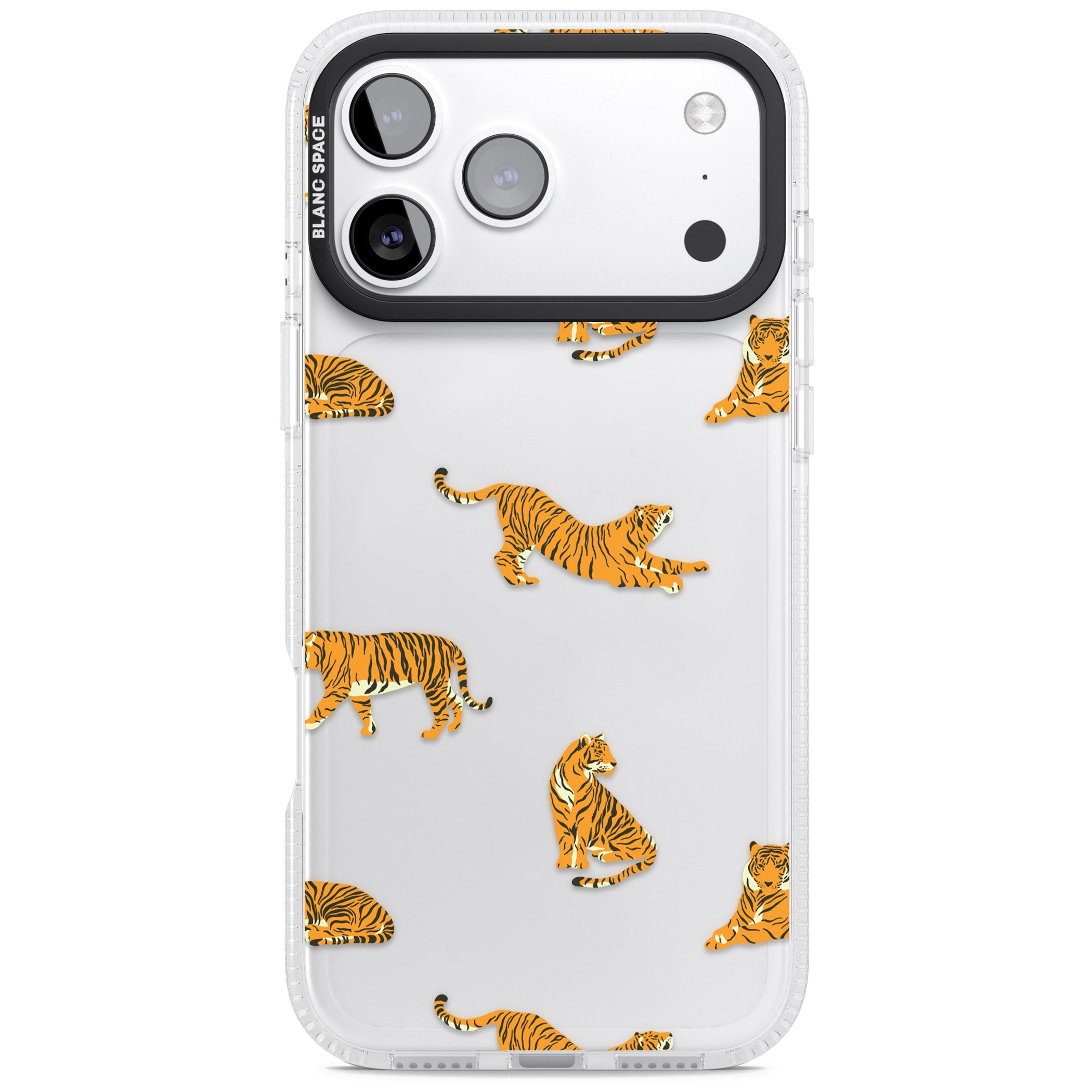 Clear Tiger Jungle iPhone 17 Pro Impact Air Clear Phone Case