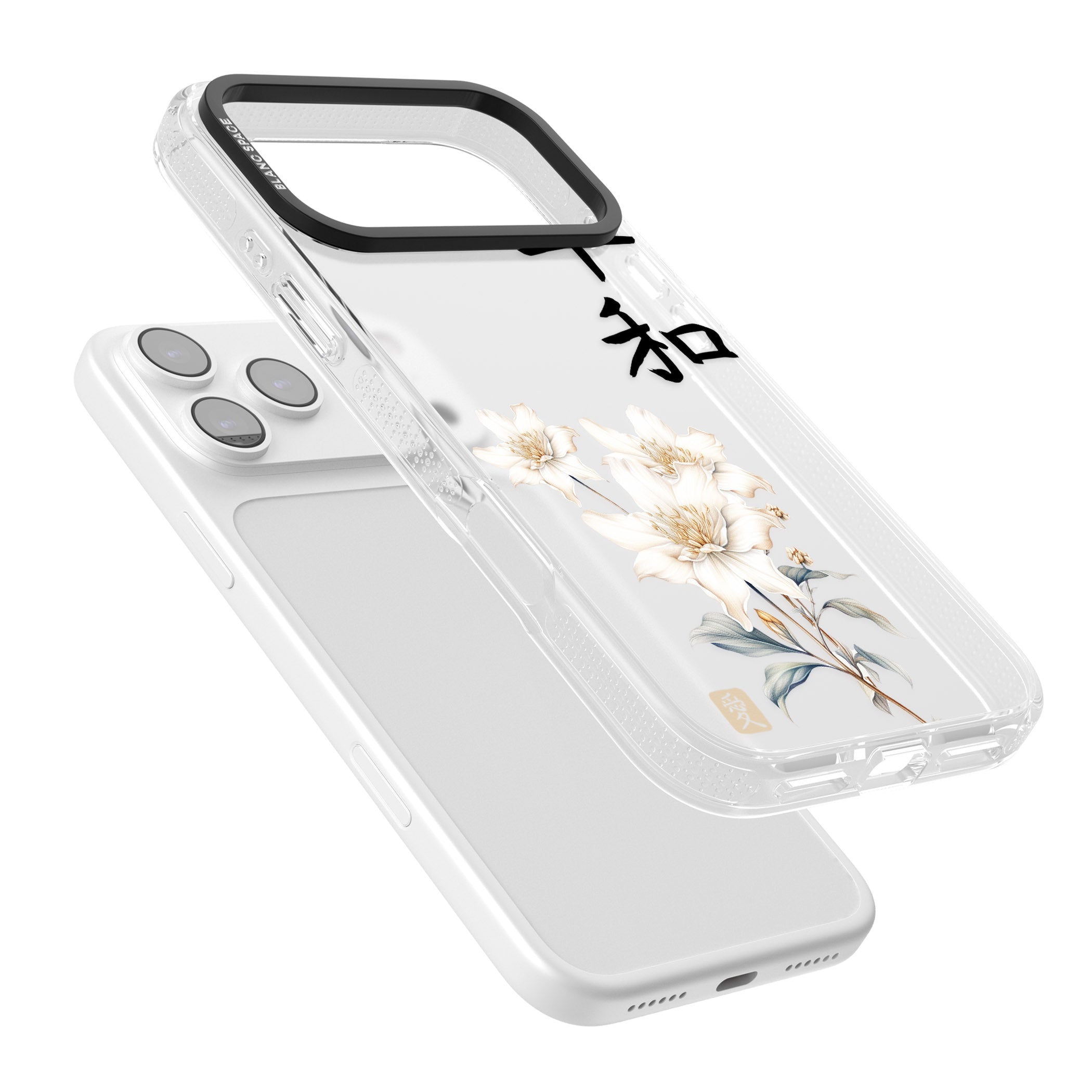Peace And Flowers iPhone 17 Pro Max Impact Air Clear Phone Case Colours