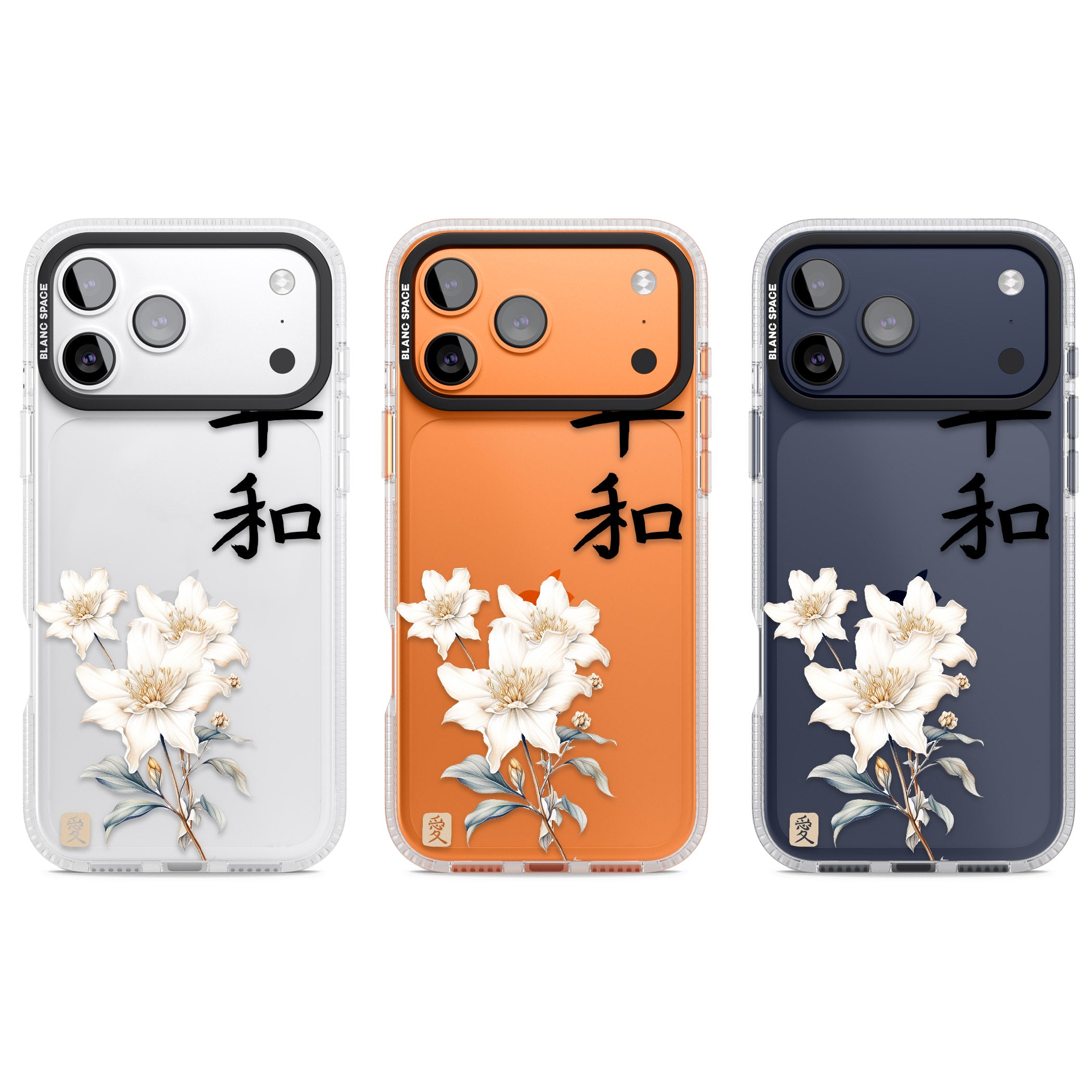 Peace And Flowers iPhone 17 Pro Impact Air Clear Phone Case APT Impact Protection