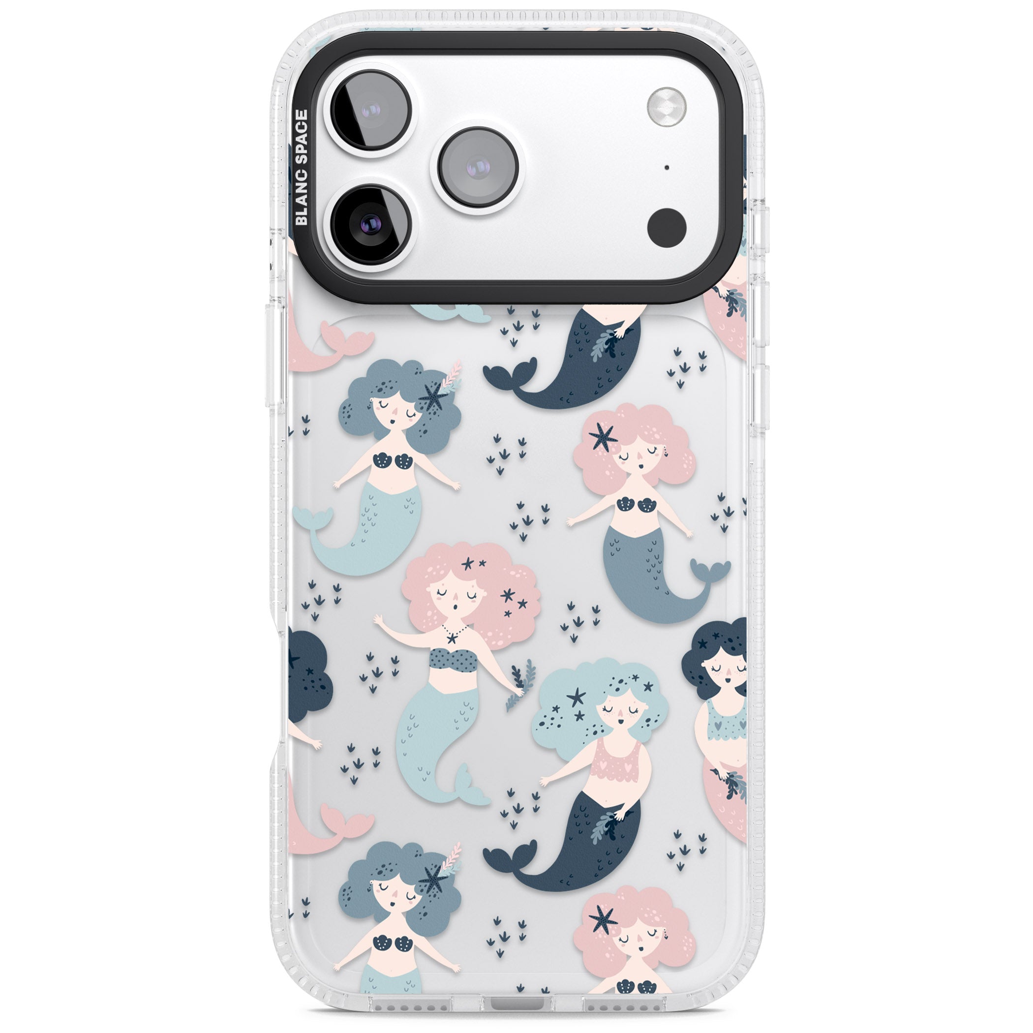 Pastel Mermaids iPhone 17 Pro Max Impact Air Clear Phone Case