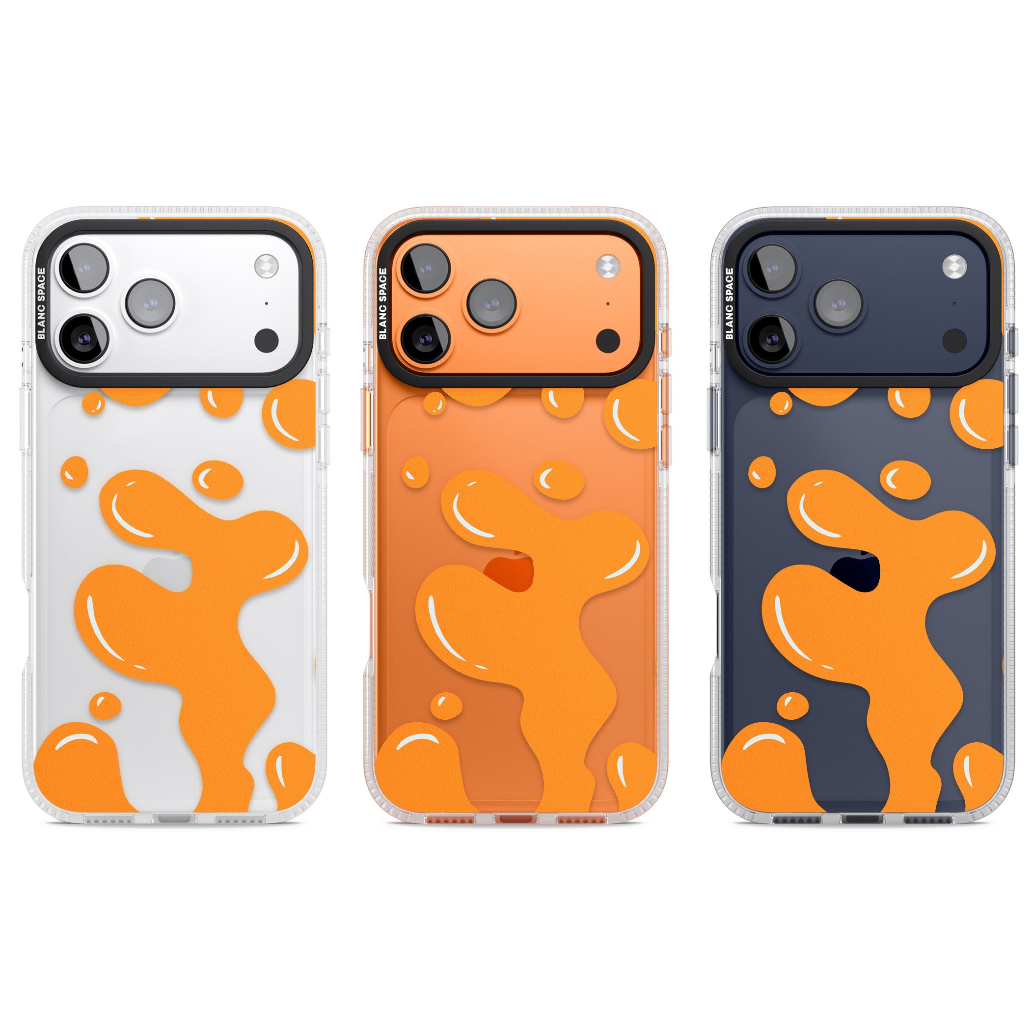 Orange Lava Lamp iPhone 17 Pro Impact Air Clear Phone Case APT Impact Protection