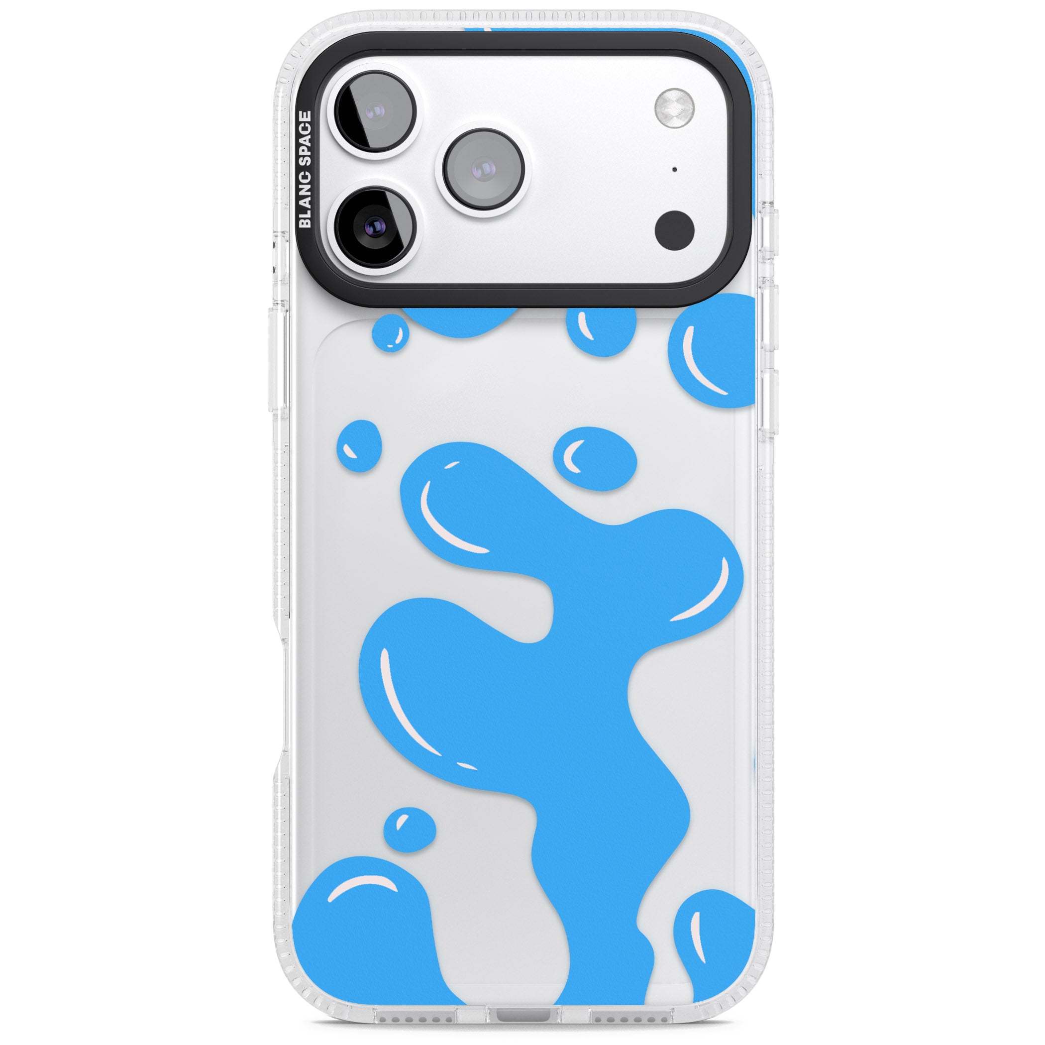 Blue Lava Lamp iPhone 17 Pro Max Impact Air Clear Phone Case
