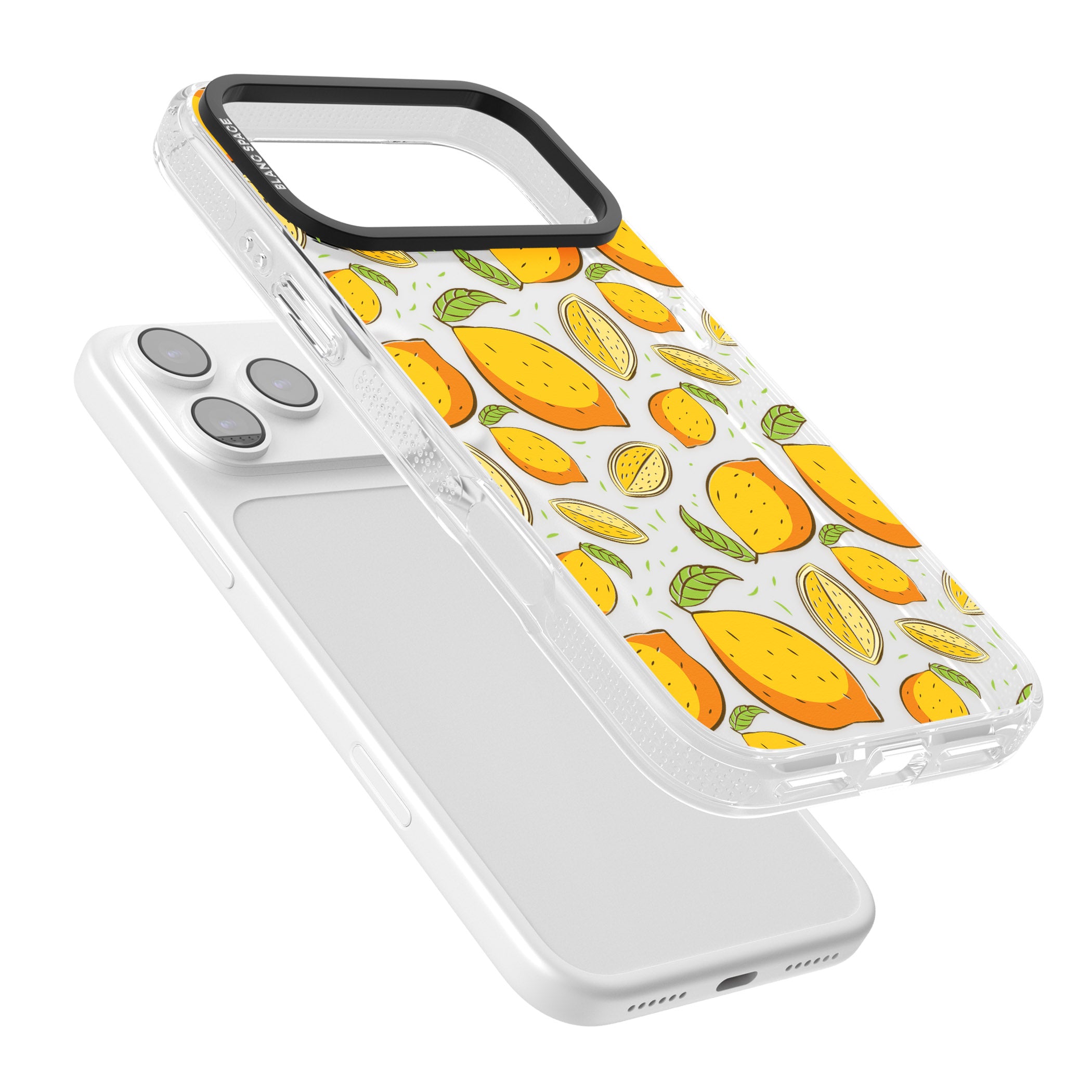 Lemon Pattern iPhone 17 Pro Max Impact Air Clear Phone Case Colours