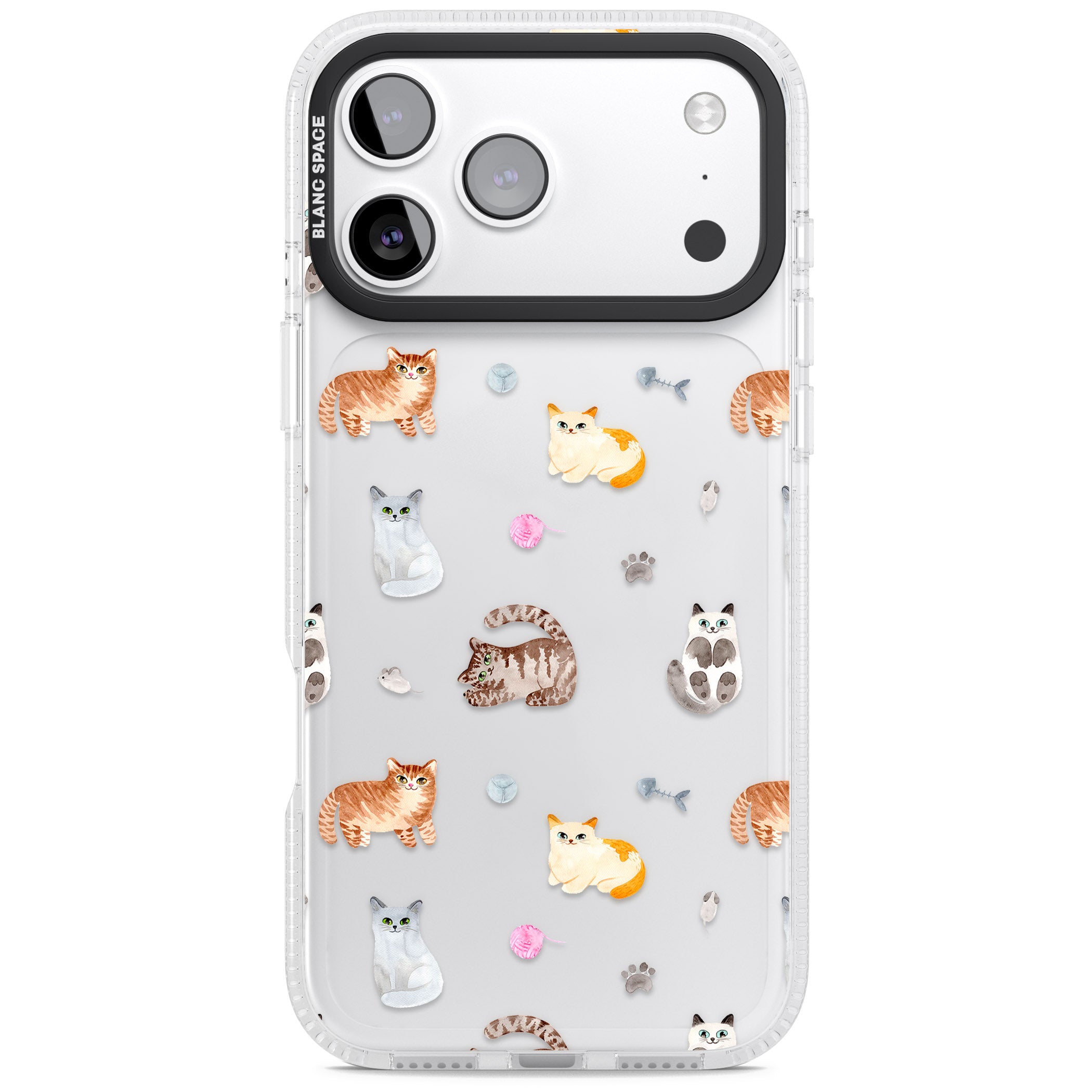 Playful Cats iPhone 17 Pro Max Impact Air Clear Phone Case