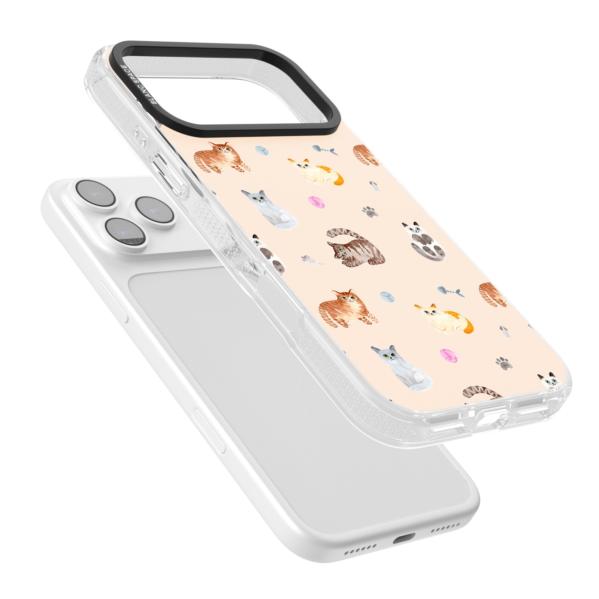 Cat Playground iPhone 17 Pro Max Impact Air Clear Phone Case Colours