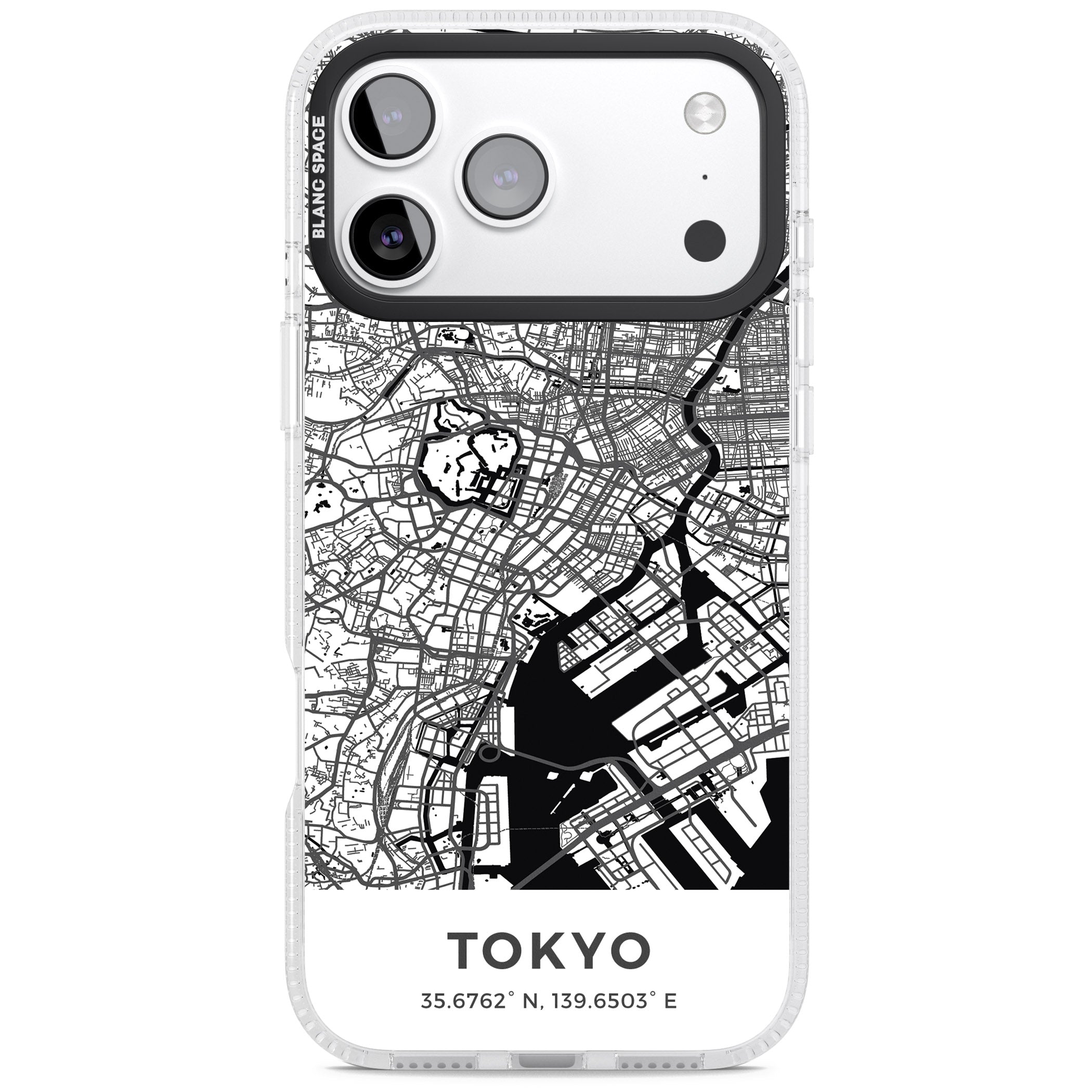 Tokyo Map iPhone 17 Pro Max Impact Air Clear Phone Case