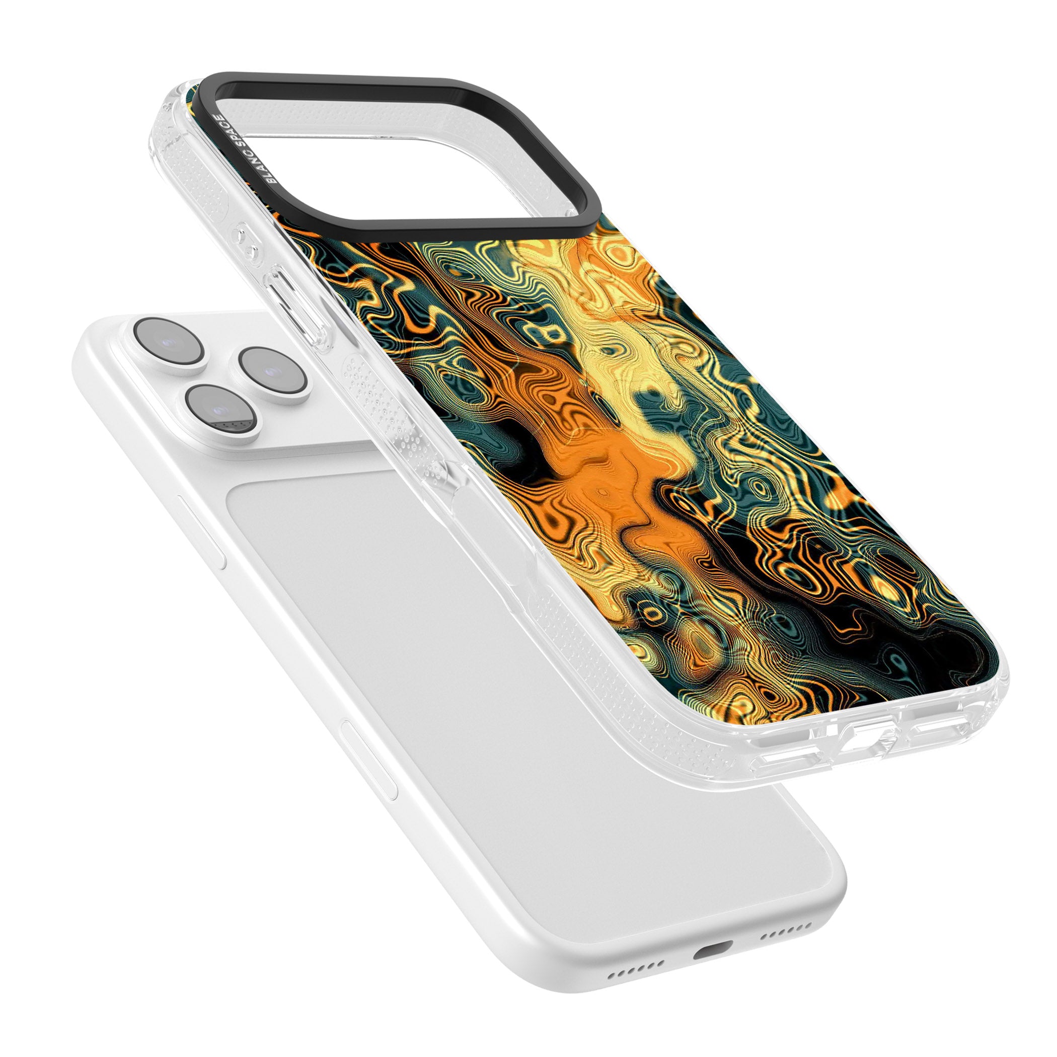 Gold Green Marble iPhone 17 Pro Max Impact Air Clear Phone Case Colours
