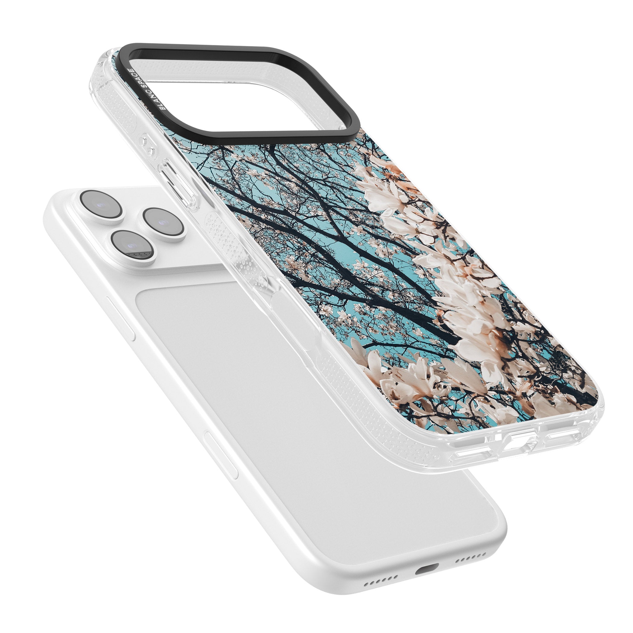 Magnolia Bloom iPhone 17 Pro Max Impact Air Clear Phone Case Colours
