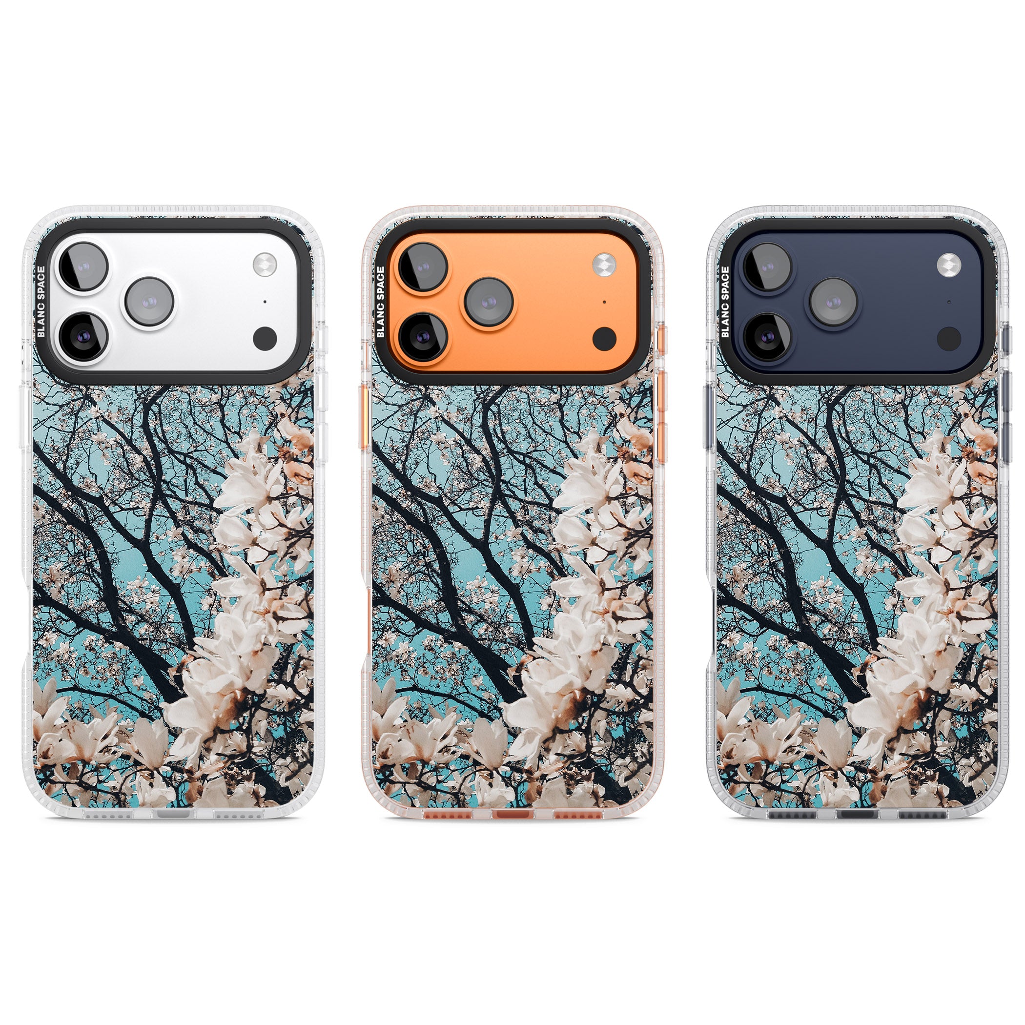 Magnolia Bloom iPhone 17 Pro Impact Air Clear Phone Case APT Impact Protection