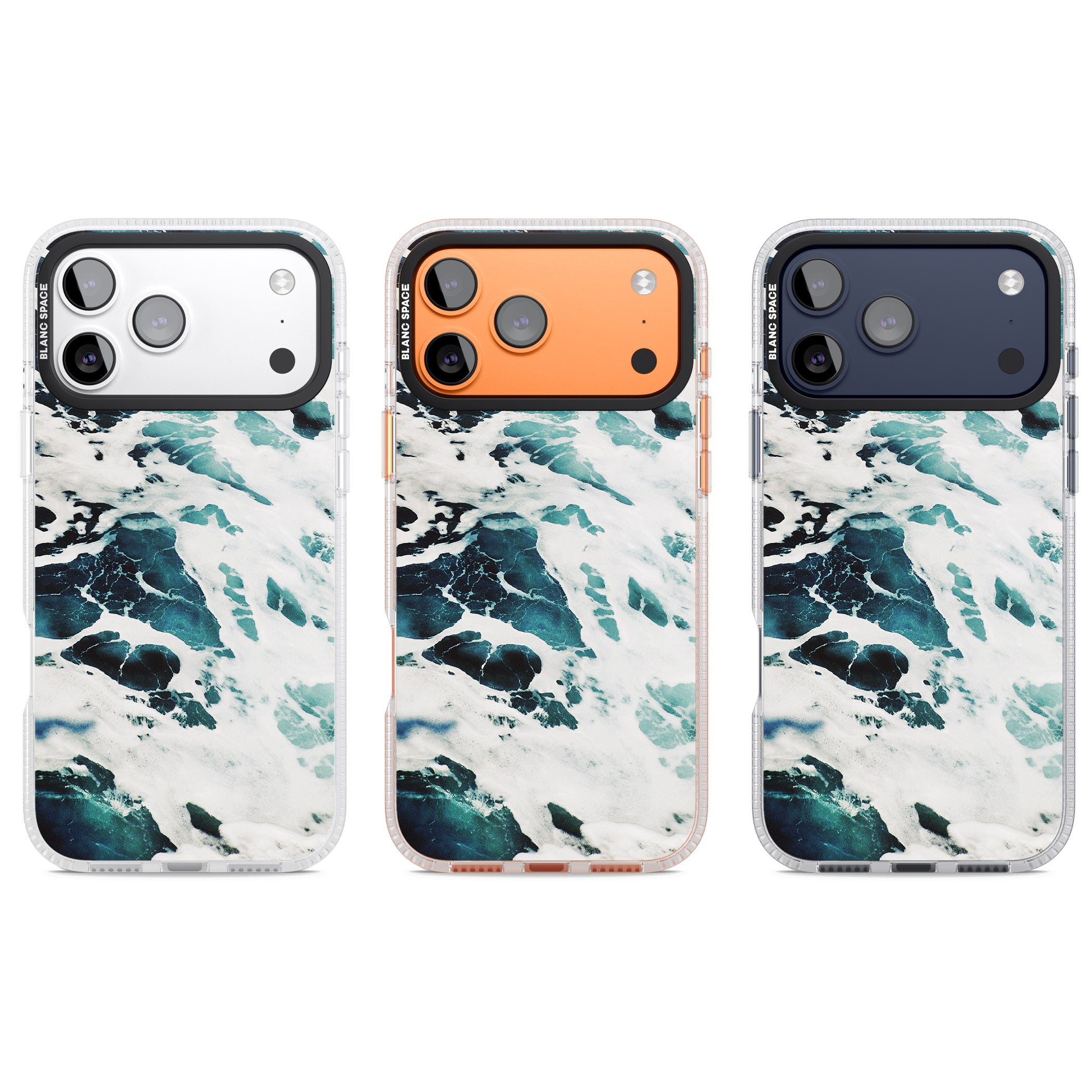 Ocean Surge iPhone 17 Pro Impact Air Clear Phone Case APT Impact Protection