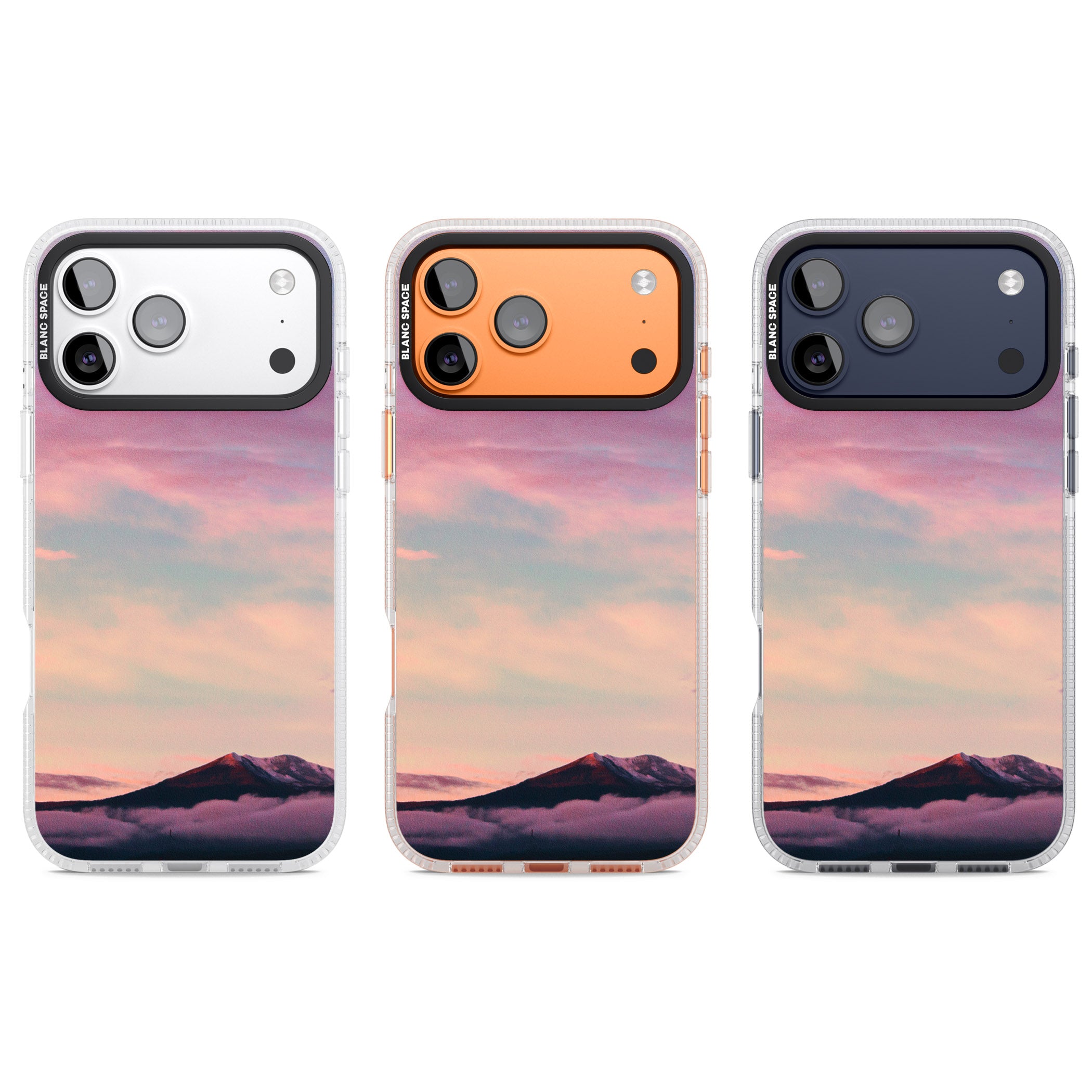 Pastel Mountain Sunset iPhone 17 Pro Impact Air Clear Phone Case APT Impact Protection