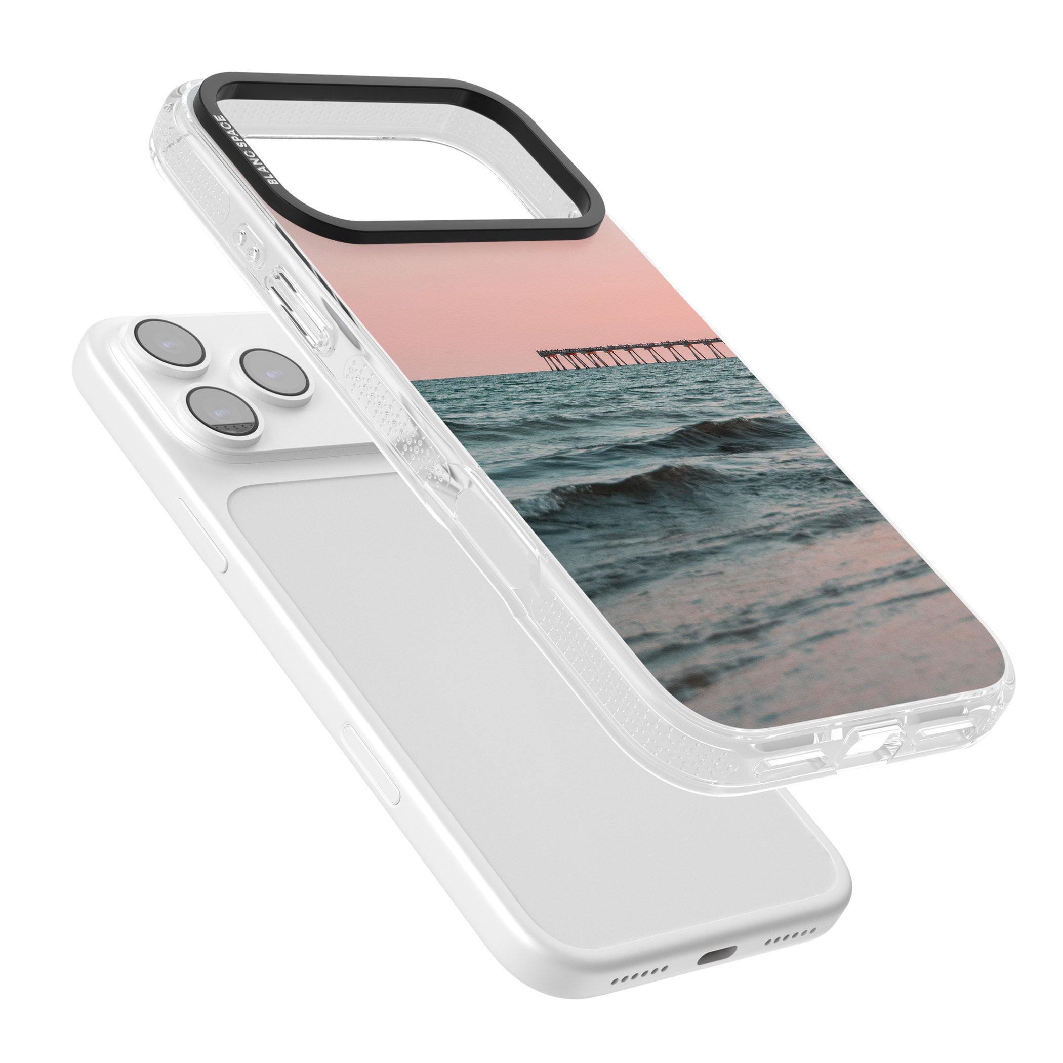 Sunset Pier iPhone 17 Pro Max Impact Air Clear Phone Case Colours