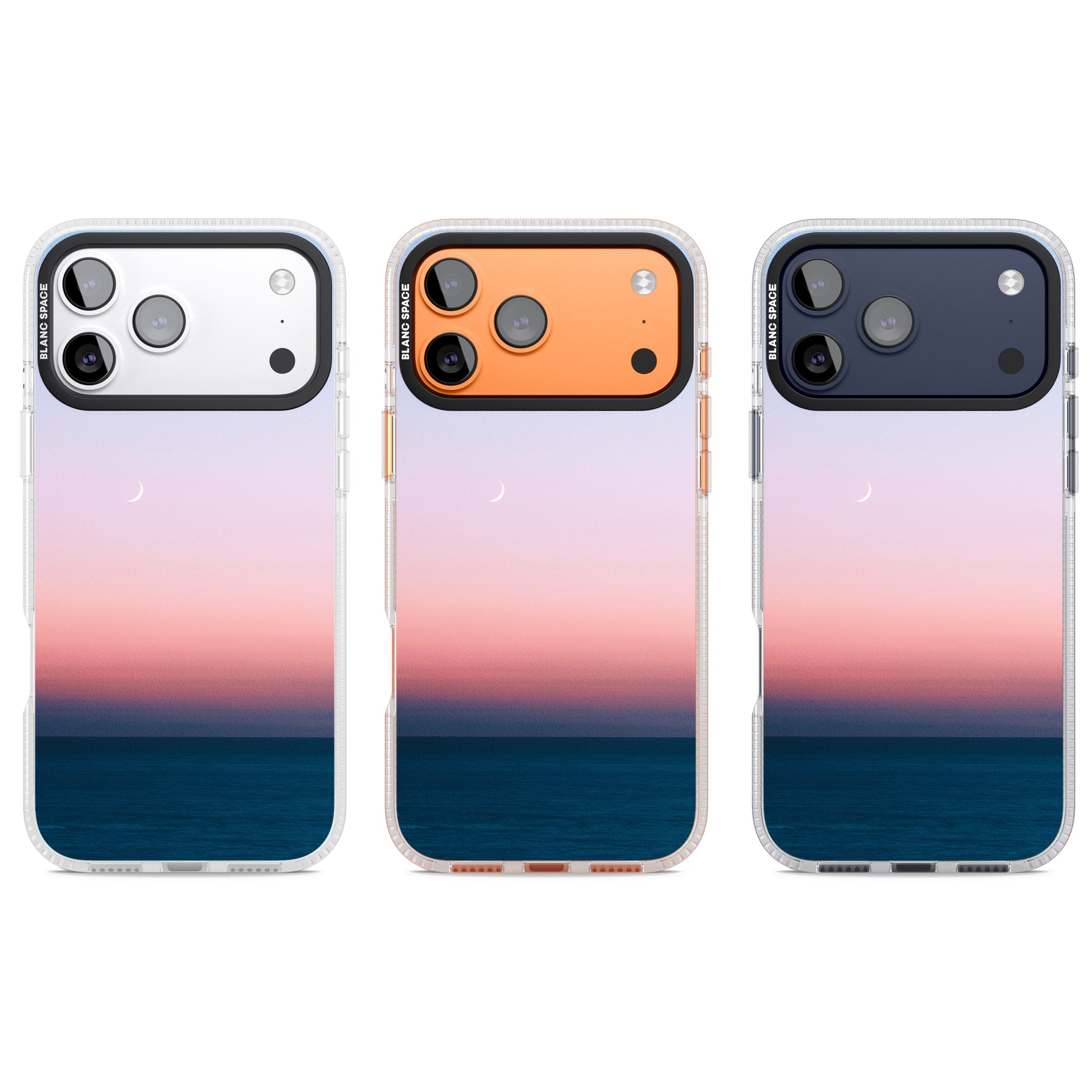 Pastel Ocean Sunset iPhone 17 Pro Impact Air Clear Phone Case APT Impact Protection
