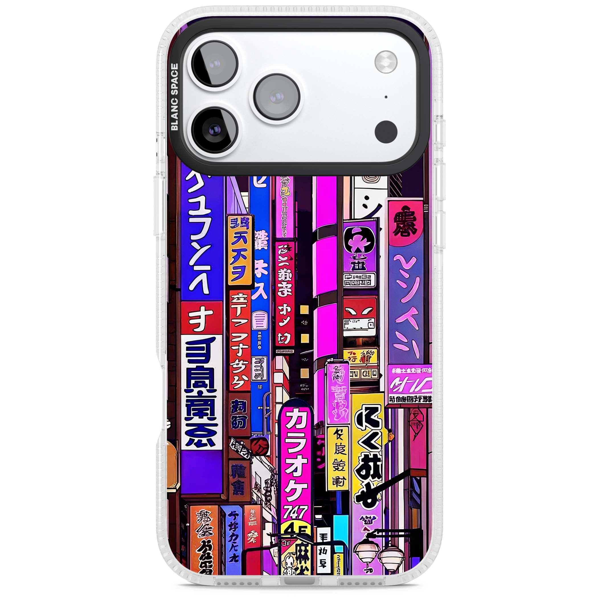 NEON NIGHT anime iPhone case | Clear Case Impact Air case for iPhone 17 Pro, iPhone 17 Pro Max