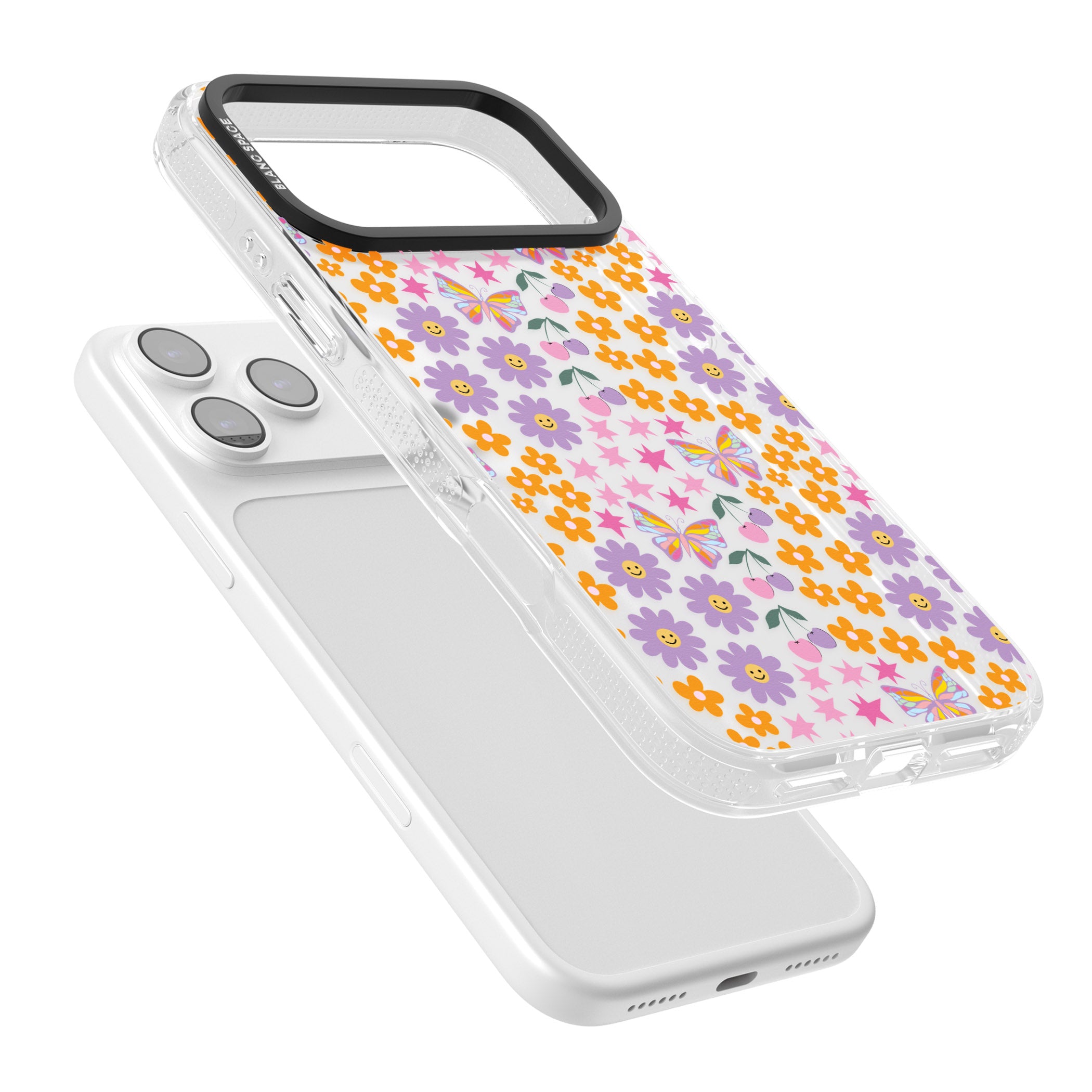 Botanical Bombardment iPhone 17 Pro Max Impact Air Clear Phone Case Colours