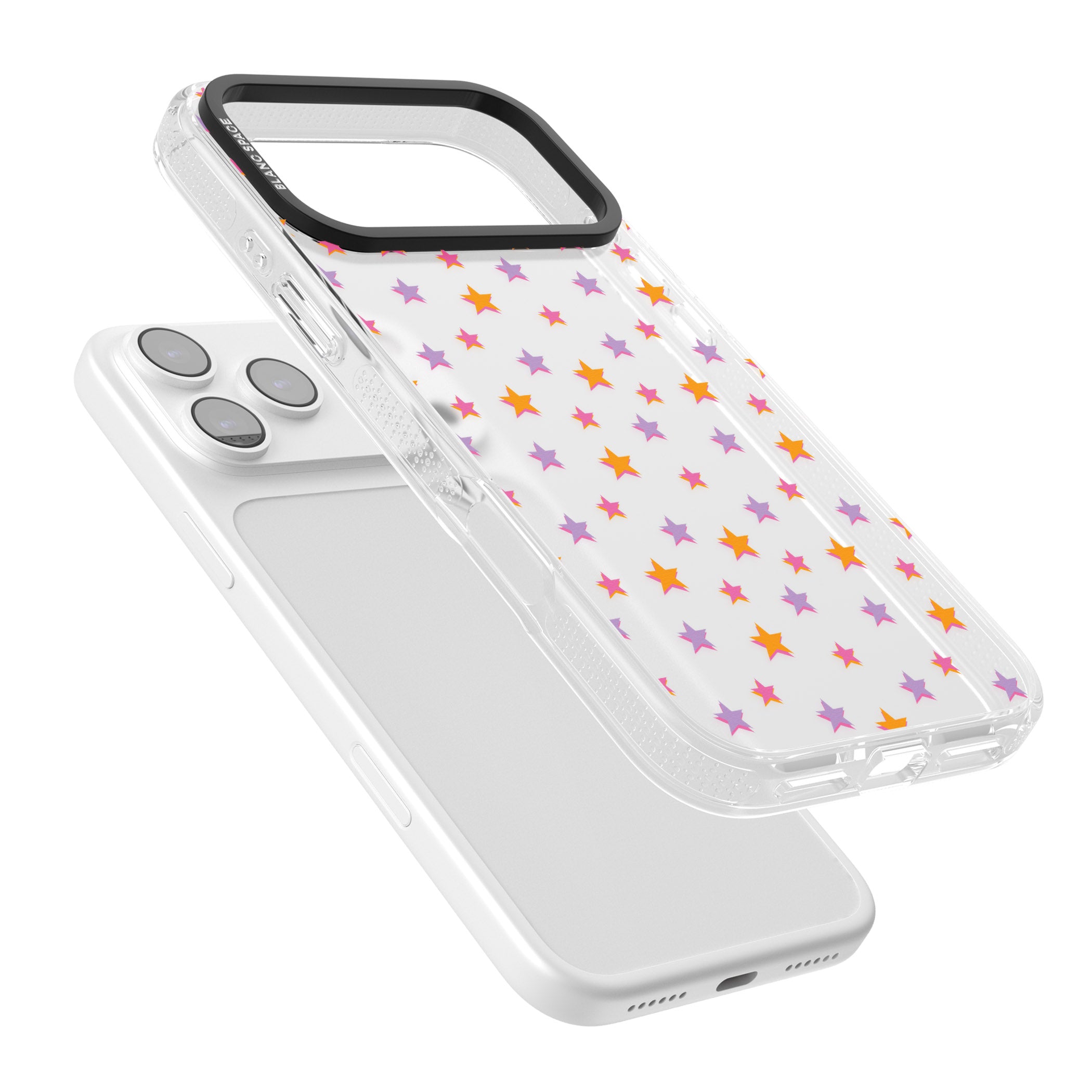 Spangling Stars Pattern iPhone 17 Pro Max Impact Air Clear Phone Case Colours