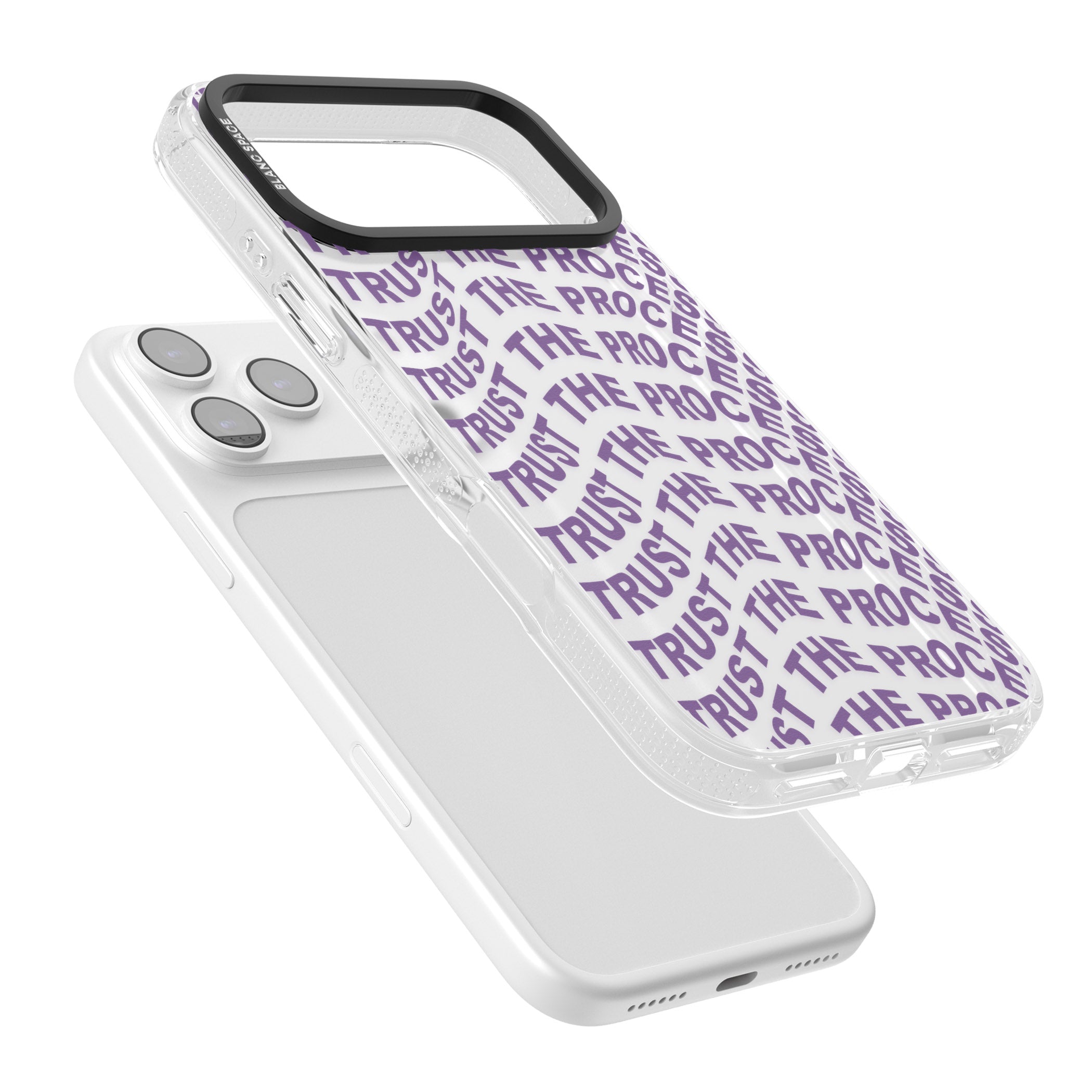 Trust The Process iPhone 17 Pro Max Impact Air Clear Phone Case Colours