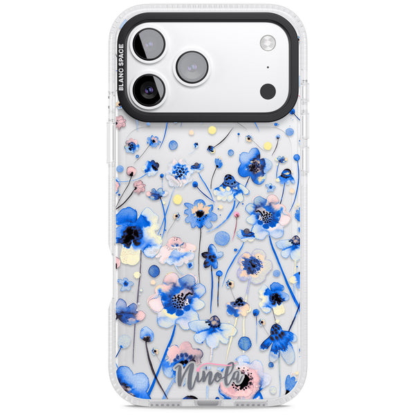 Ink Flowers Blue