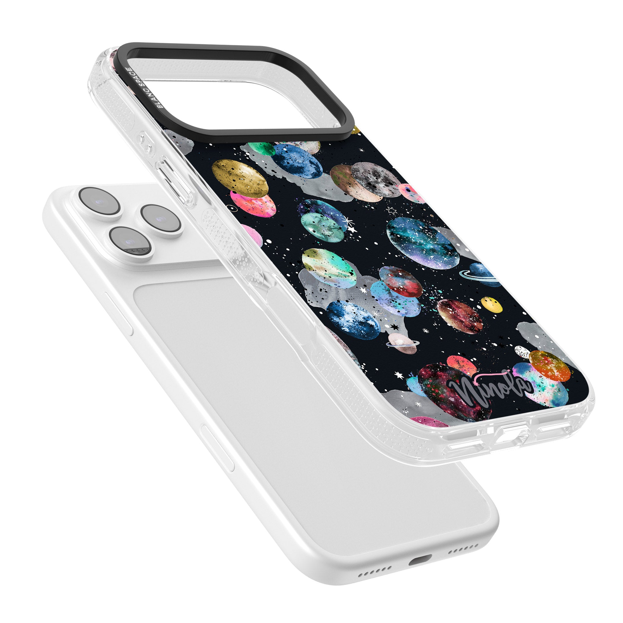 Cosmic Galaxy iPhone 17 Pro Max Impact Air Clear Phone Case Colours