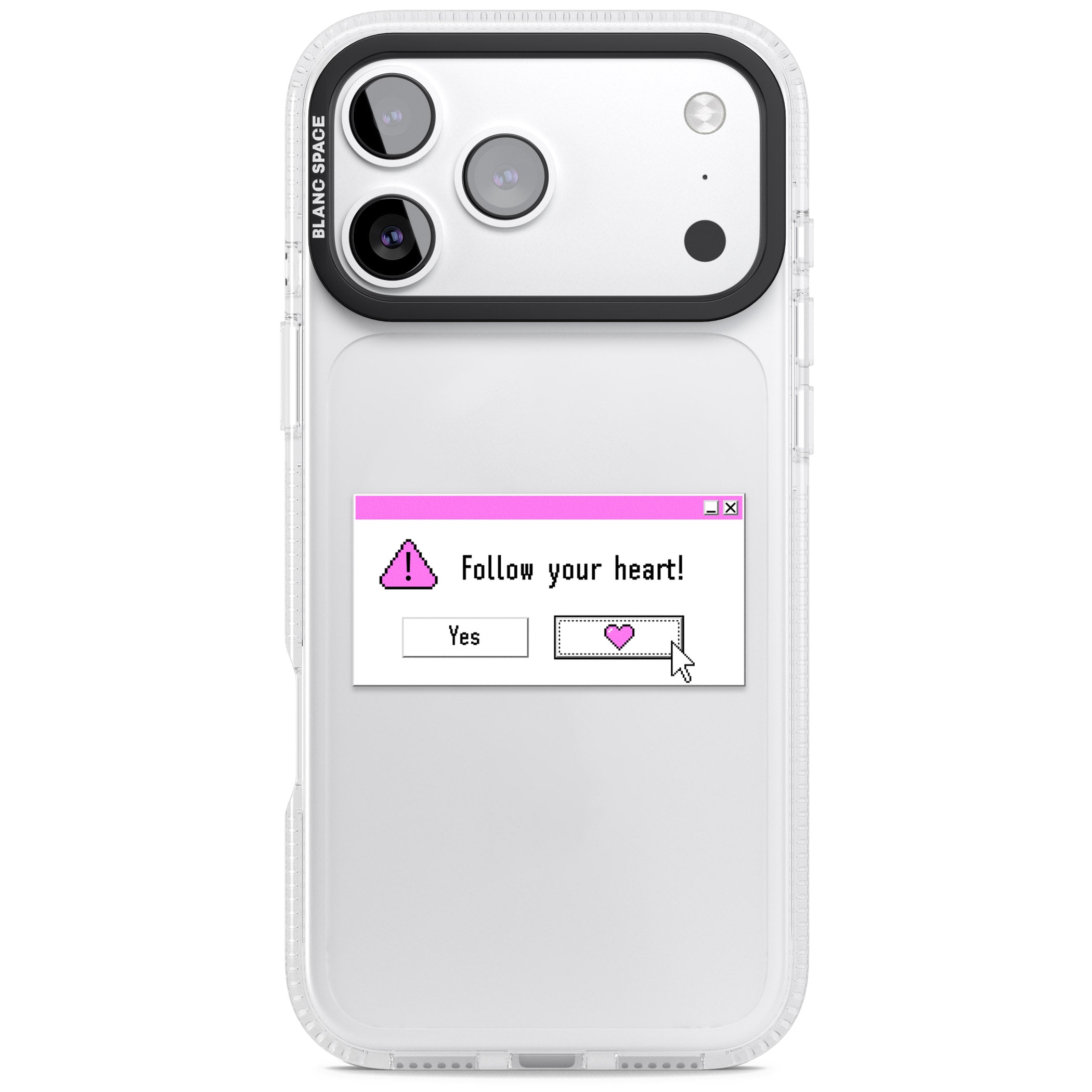 Follow Your Heart.Exe iPhone 17 Pro Max Impact Air Clear Phone Case